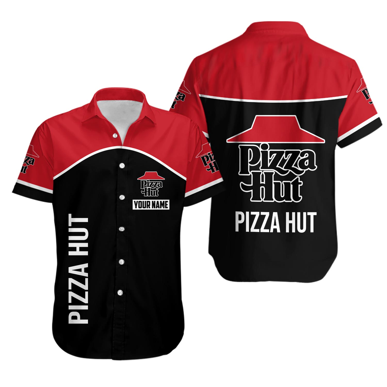Personalized Pizza Hut Hawaii Shirt, Pizza Hut Summer Shirt, Pizza Hut Shirt For Men, Pizza Hut Hawaiian Shirt Men, Gift For Boyfriends