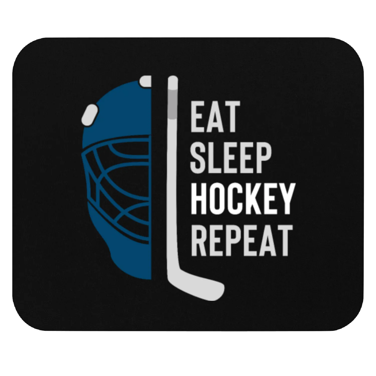Eat Sleep Hockey Repeat Christmas Mouse Pads