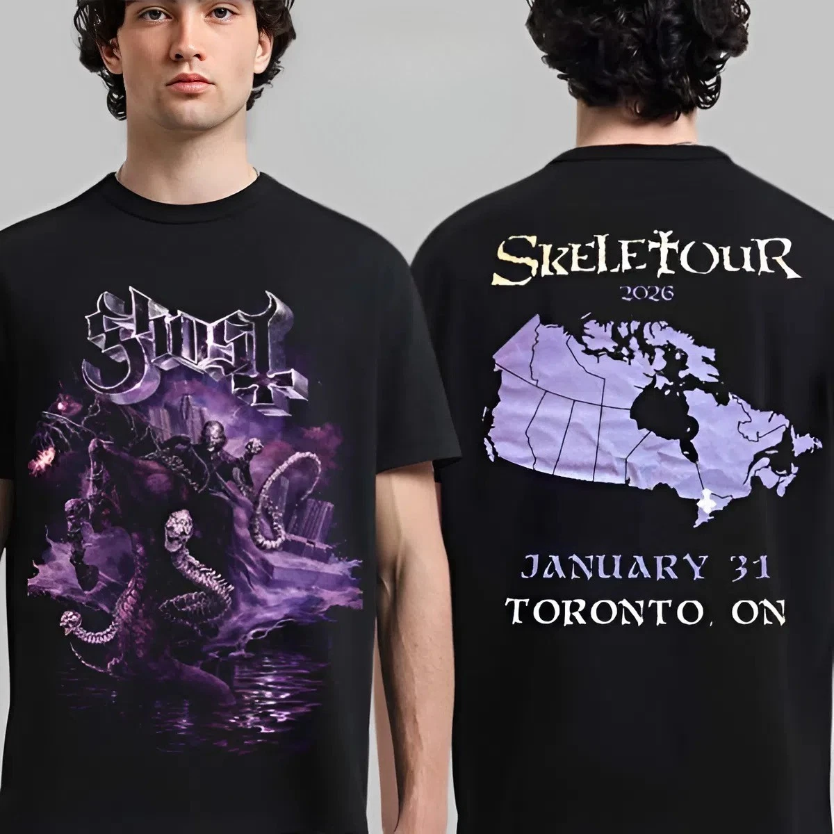 Ghost Skeletour 2026 Toronto Ontario Venue Exclusive Unisex T-Shirt