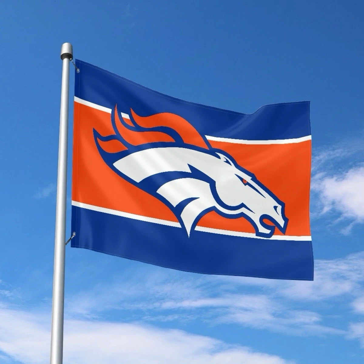 Denver Fans Football Team House Flag
