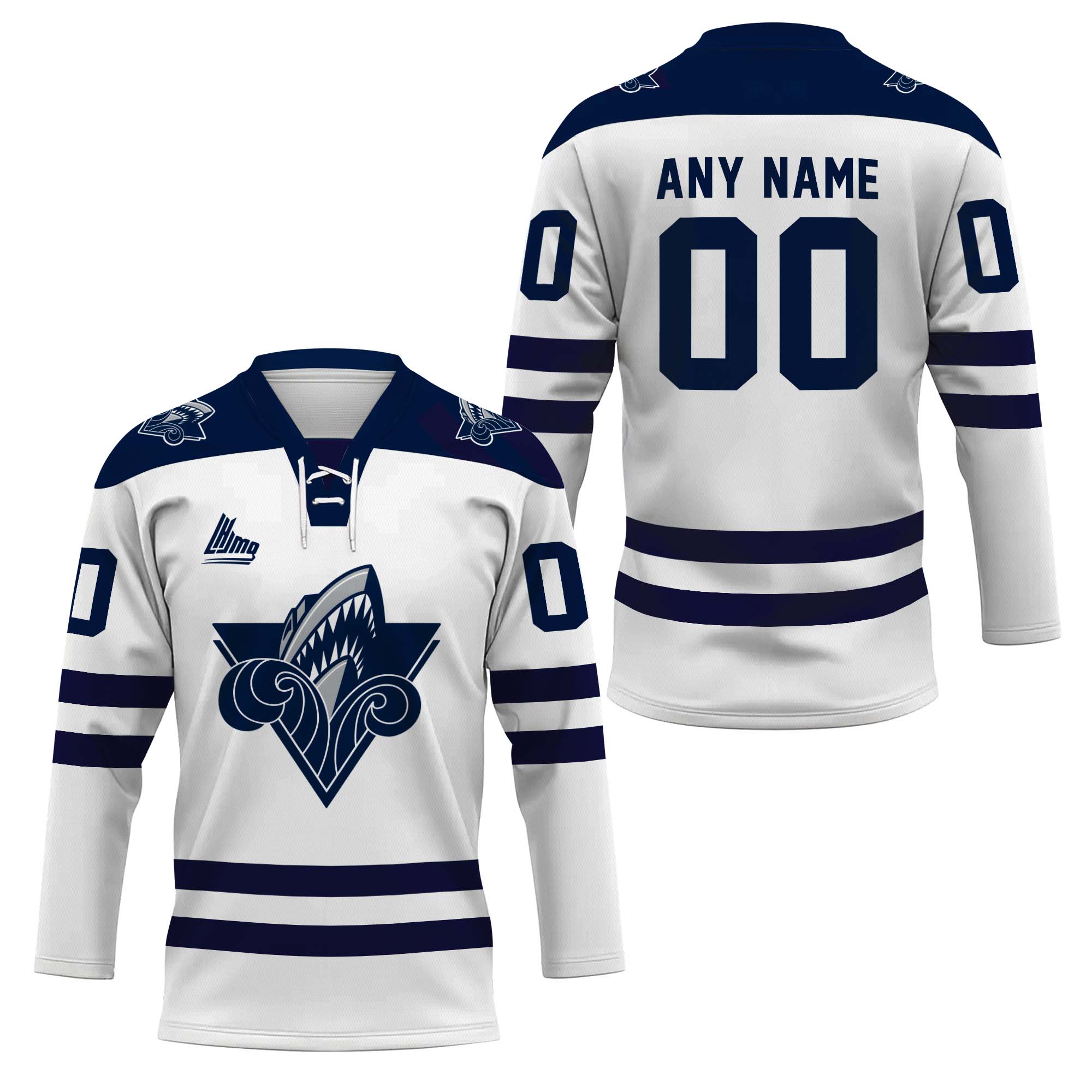 Personalized Rimouski Oceanic White Lace Hockey Shirt Men's Fan Gear Xmas Gift