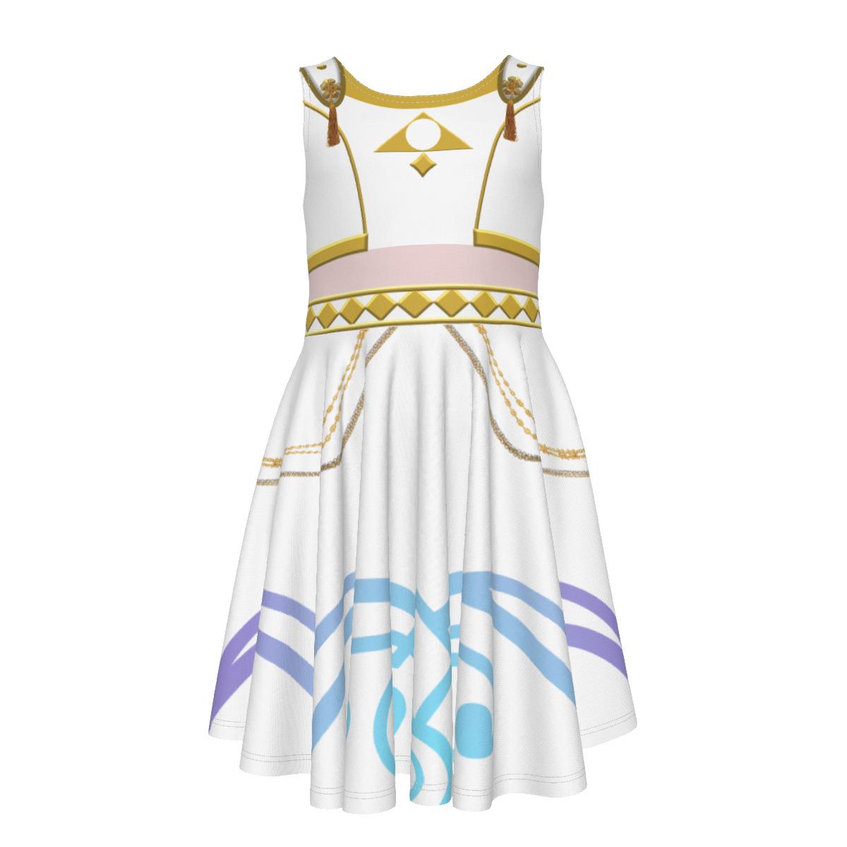 Zoey - Demon Hunter Costume Dress - Cosplay - Halloween - Kid's Sleeveless Twirl Dress