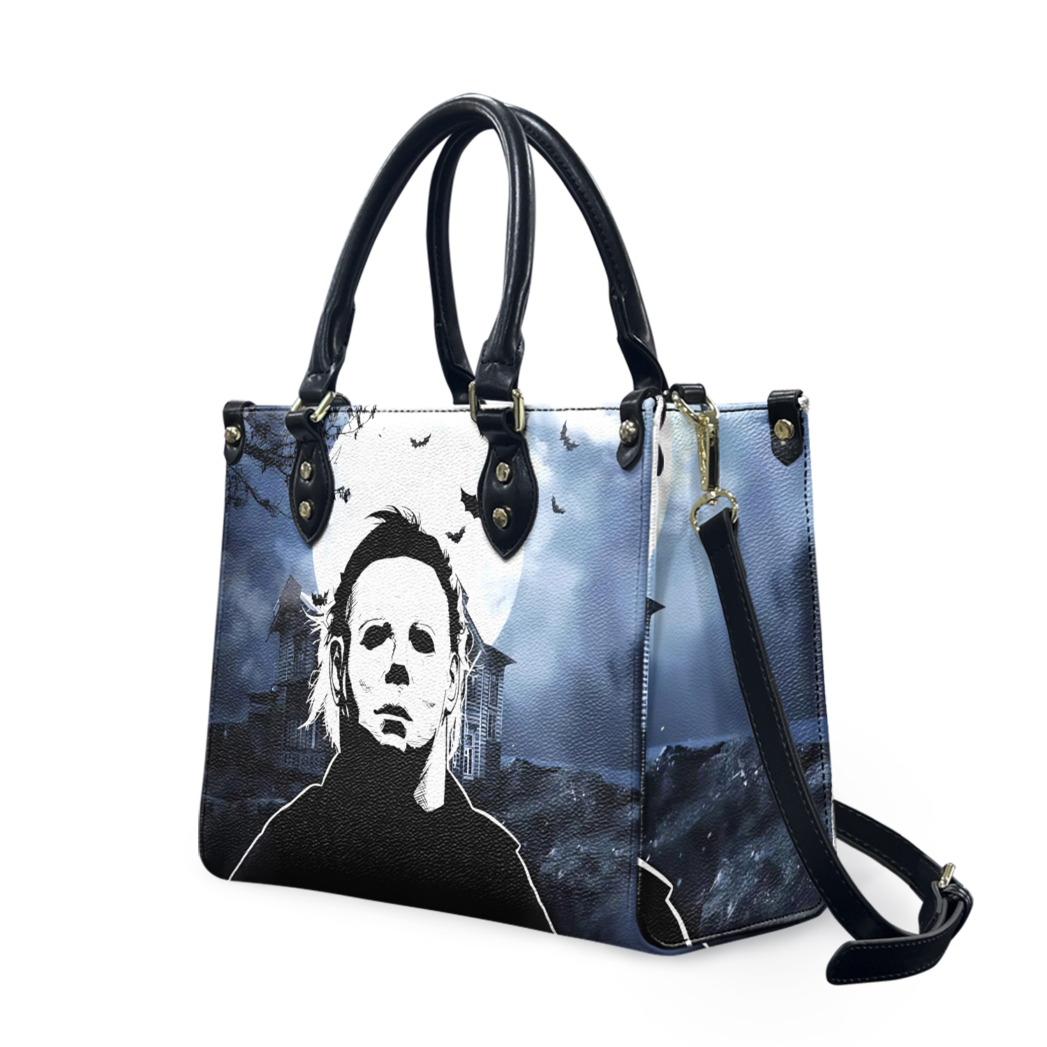 Halloween Horror Leather Handbag Wallet,Halloween Film Shoulder Bag