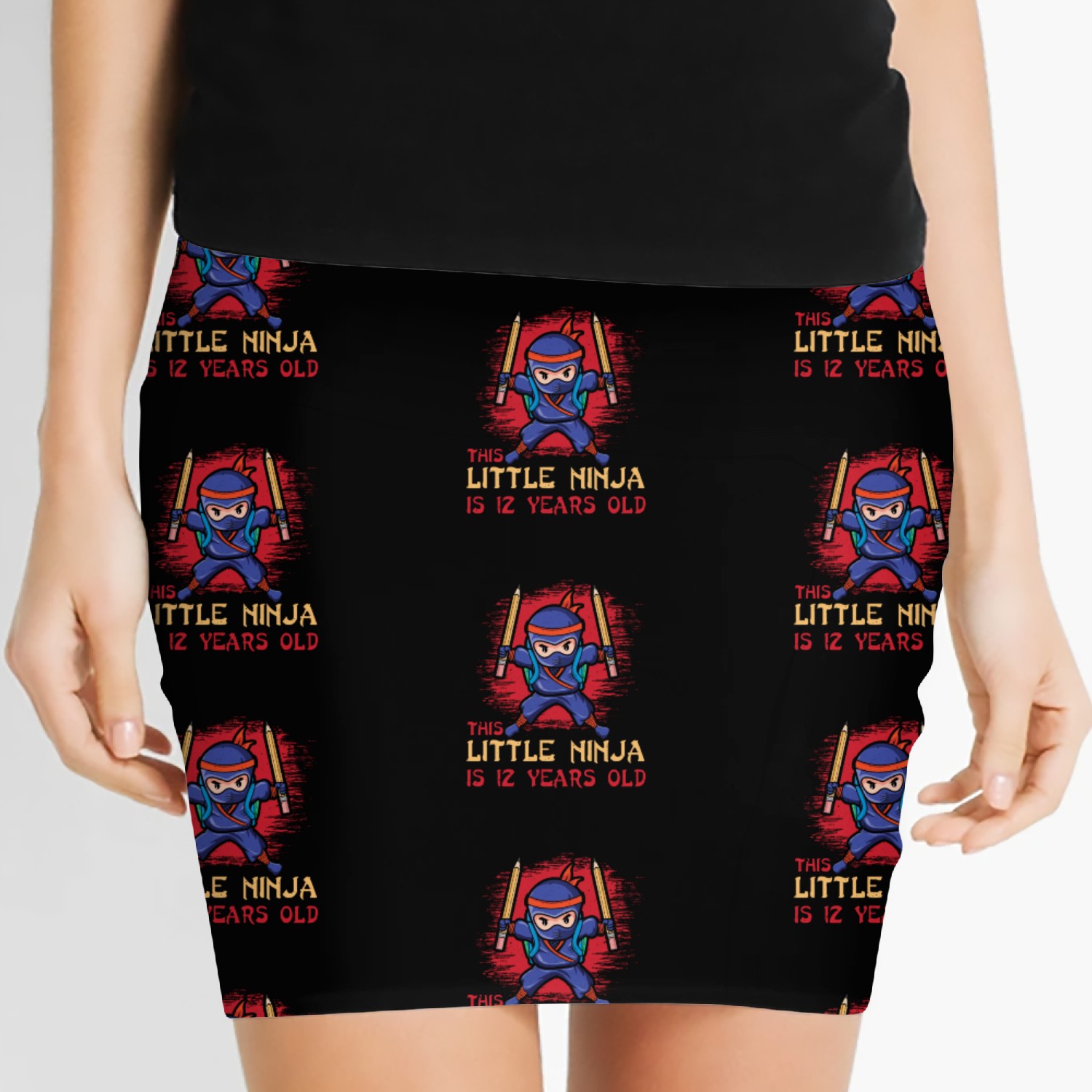 Birth Born Age 12 Years Old Japan Japanese Ninja Women's Mini Skirts