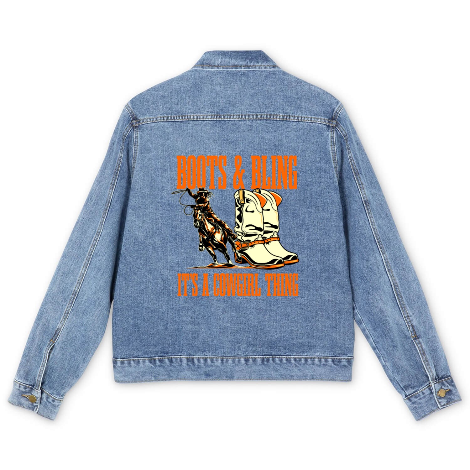 Rodeo Cowgirl Men's Denim Jackets