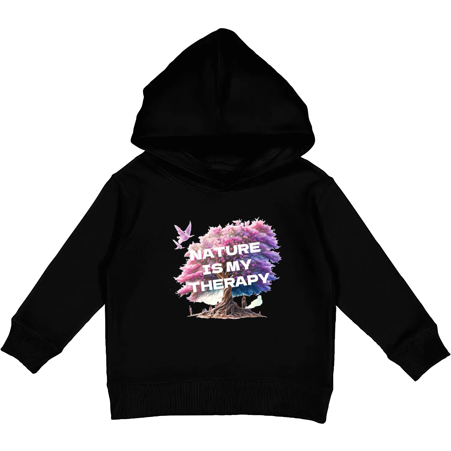 Nature Is My Therapy Kids Pullover Hoodies