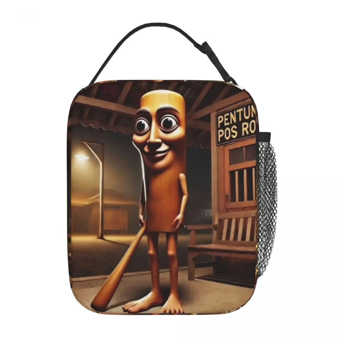 Tung*Tung Sahur Funny Ramadan Meme Kid Lunch Bag, Travel Picnic Bag Gift