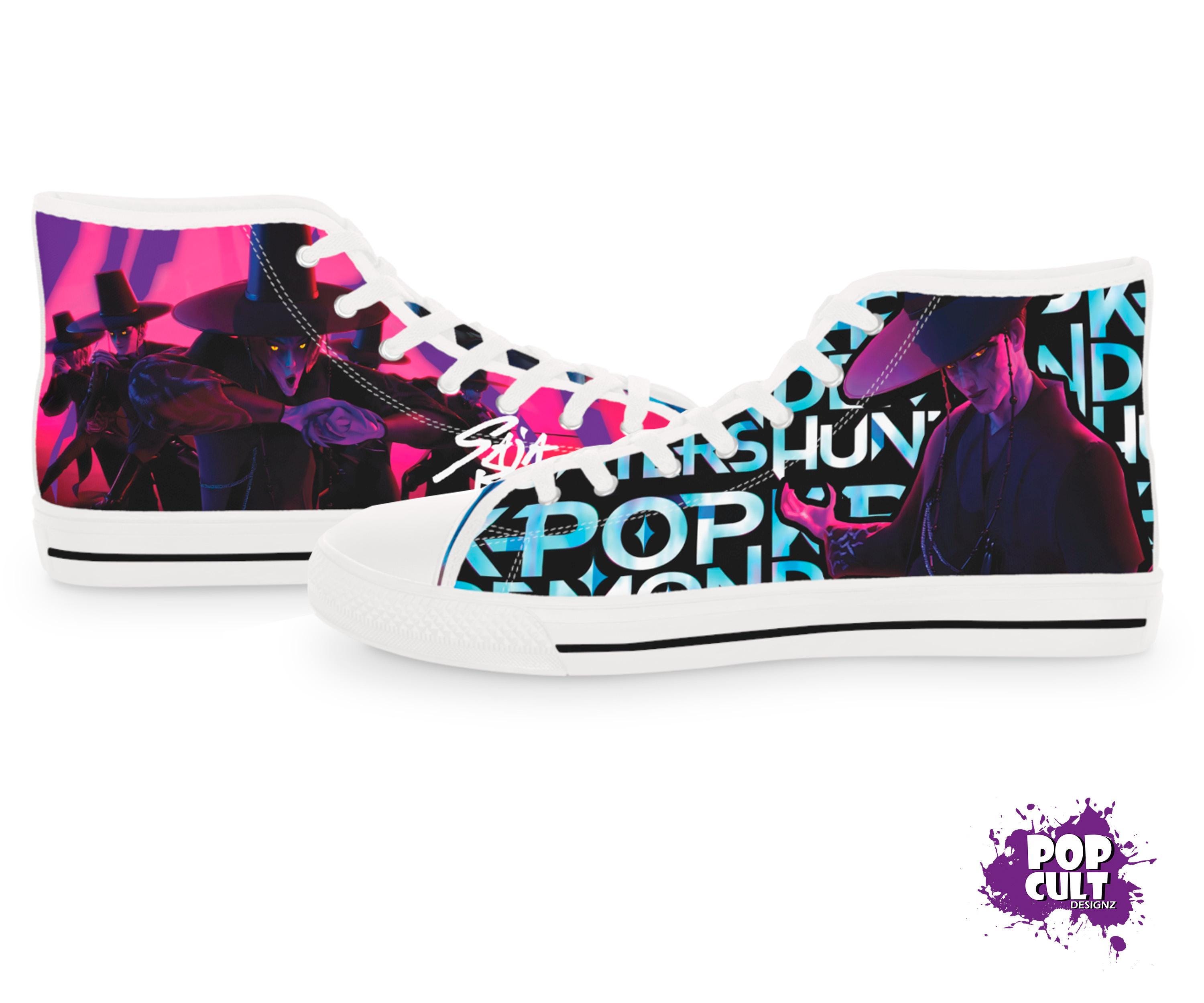 KPOP Demon Hunters (Demons) Anime Inspired High Top Converse