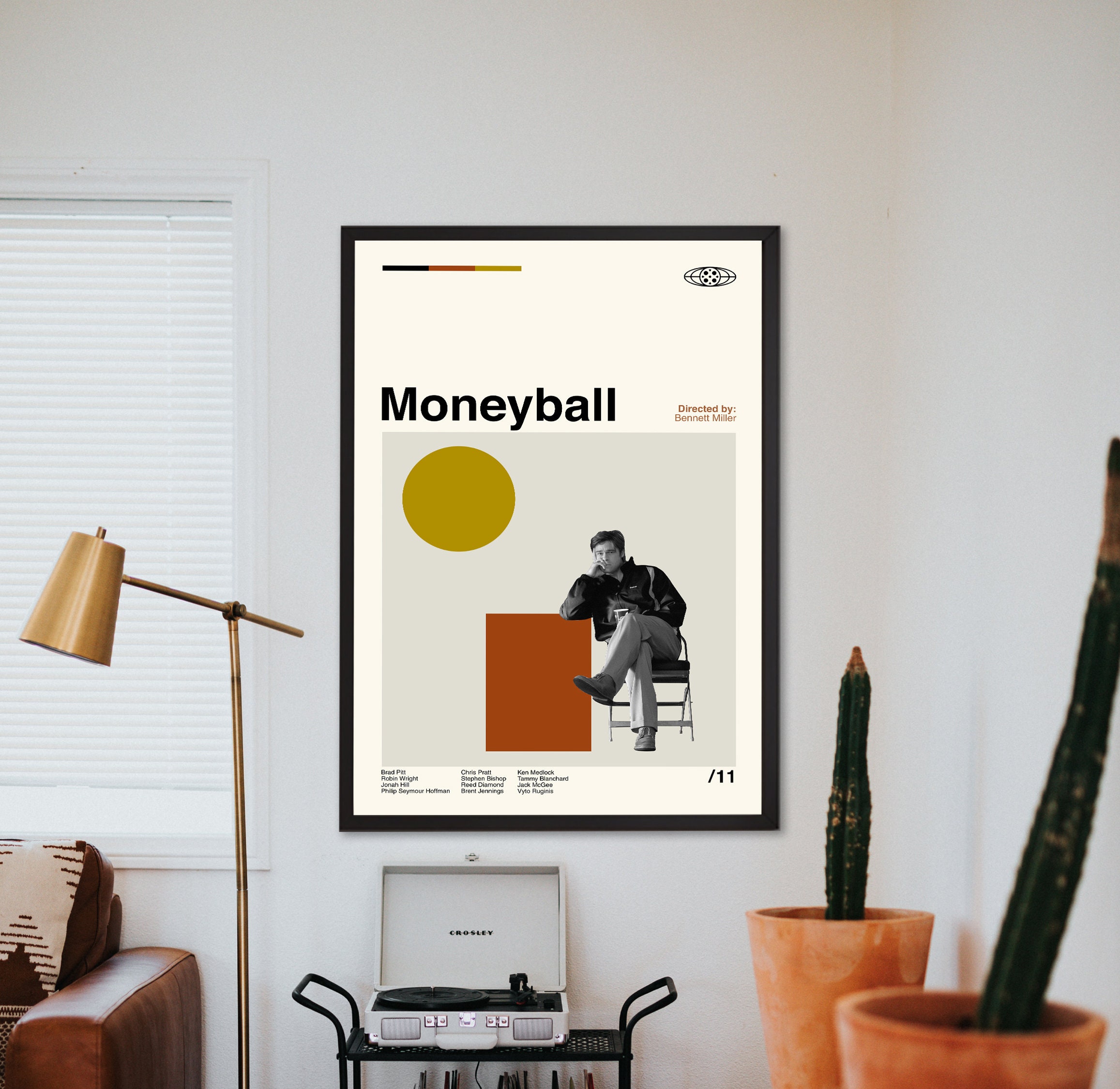 Moneyball Poster, Moneyball Movie Poster, Retro Poster, Midcentury Art, Room Decor, Minimalist Art, Vintage Poster