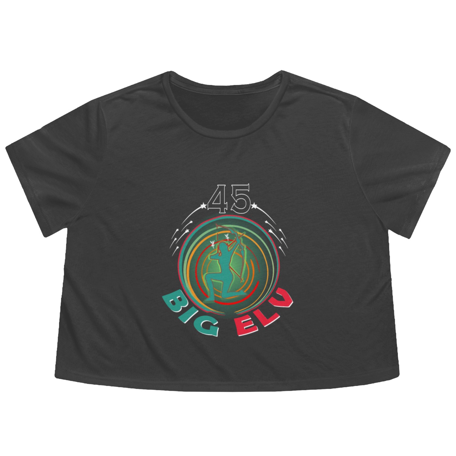 45 years elves birthday fantasy Flowy Cropped Tees