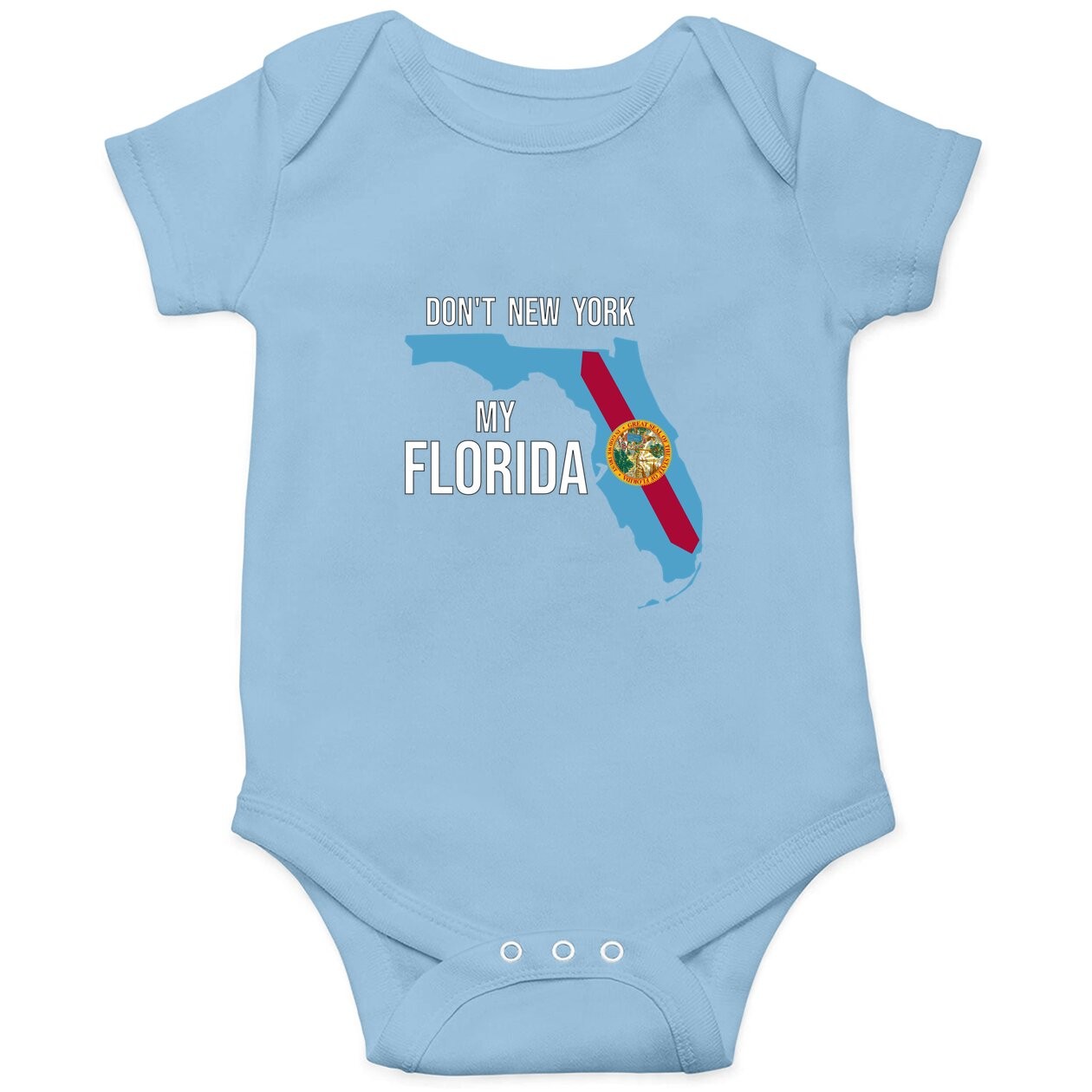 Don't New York My Florida Florida Flag Retro Usa Vintage Baby Bodysuit