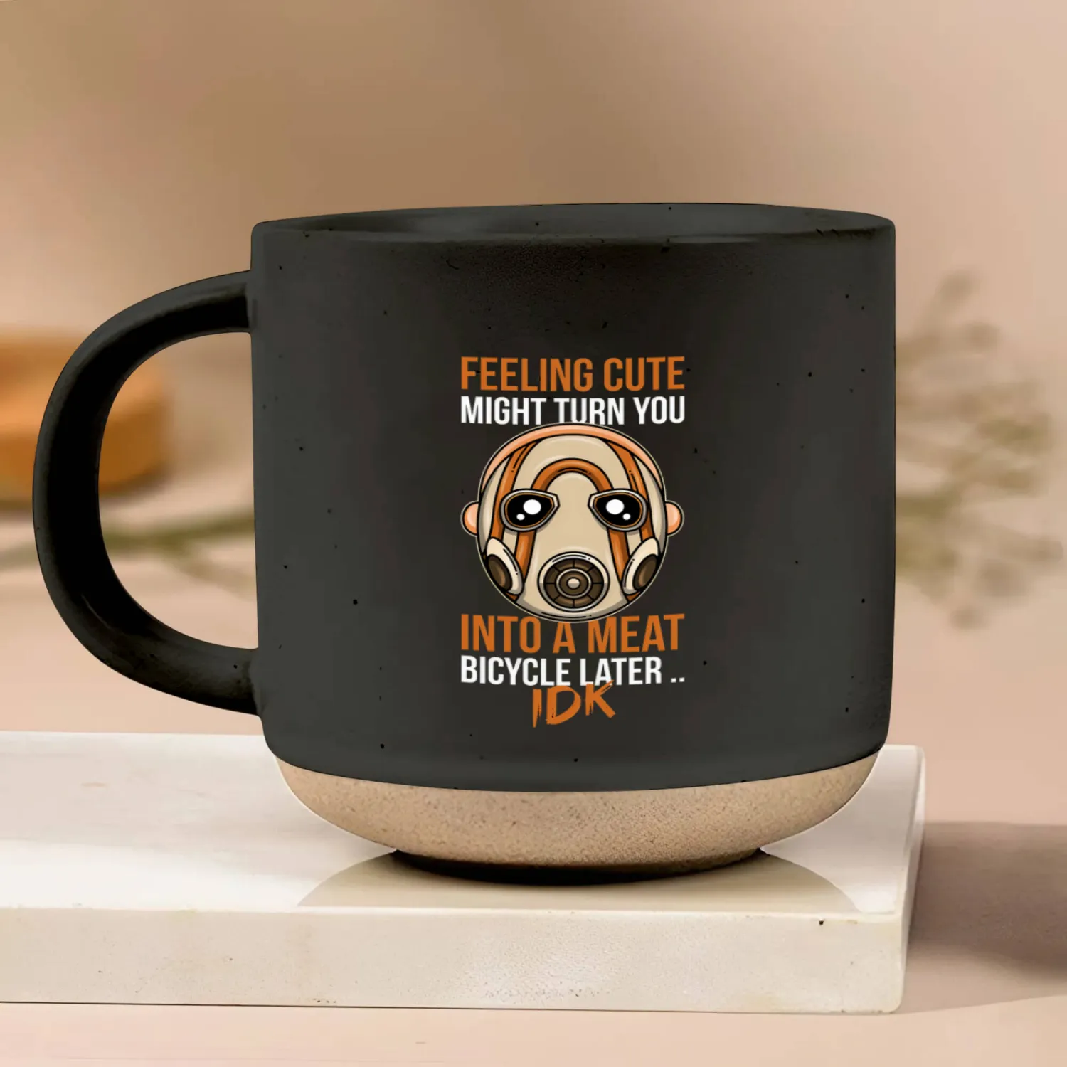 Feeling Cute Borderlands Psycho Mask Horror gift Pottery Mugs