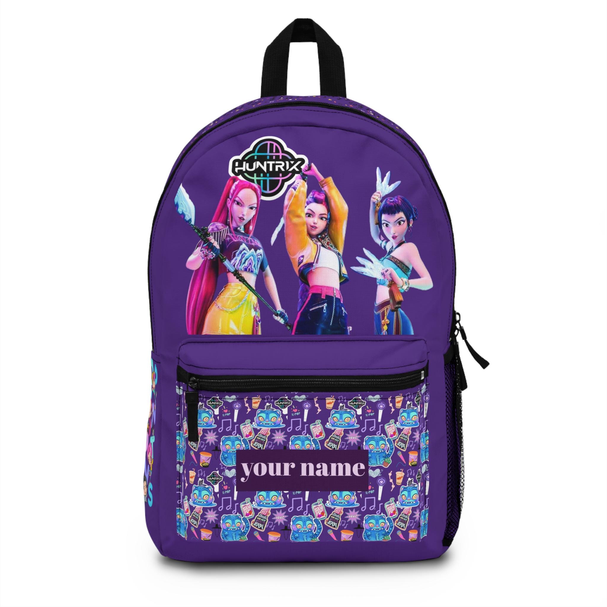 K-Pop Girl Group Backpack Personalized Purple School Bag