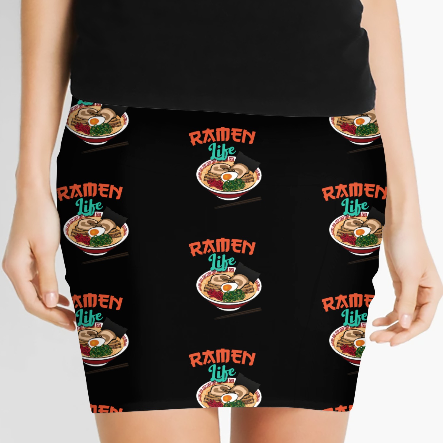 Ramen Life Japanese Noodle Soup Asian Food Gift Women's Mini Skirts