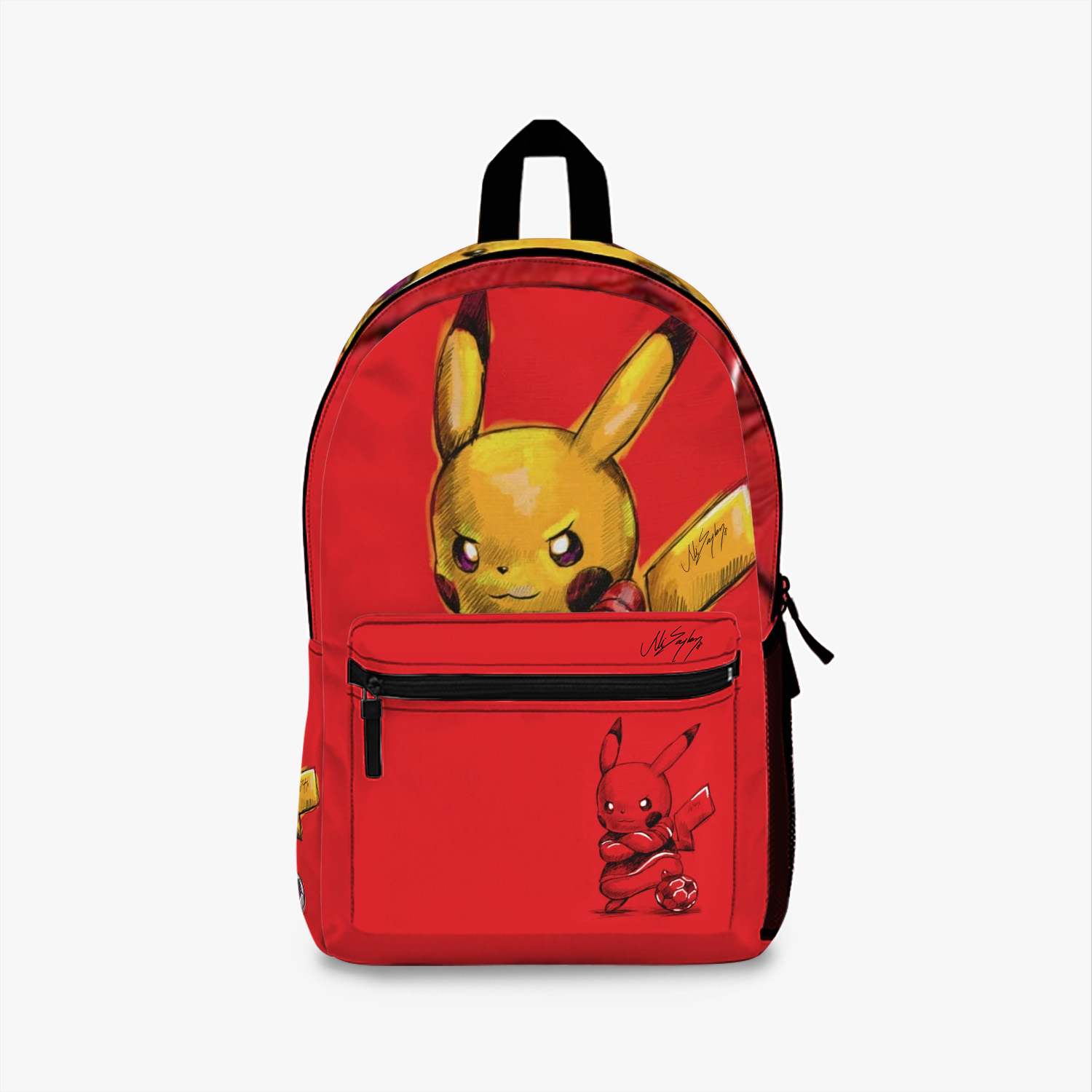 Pika Gift Backpack, PKM Red Design on Unisex Bag