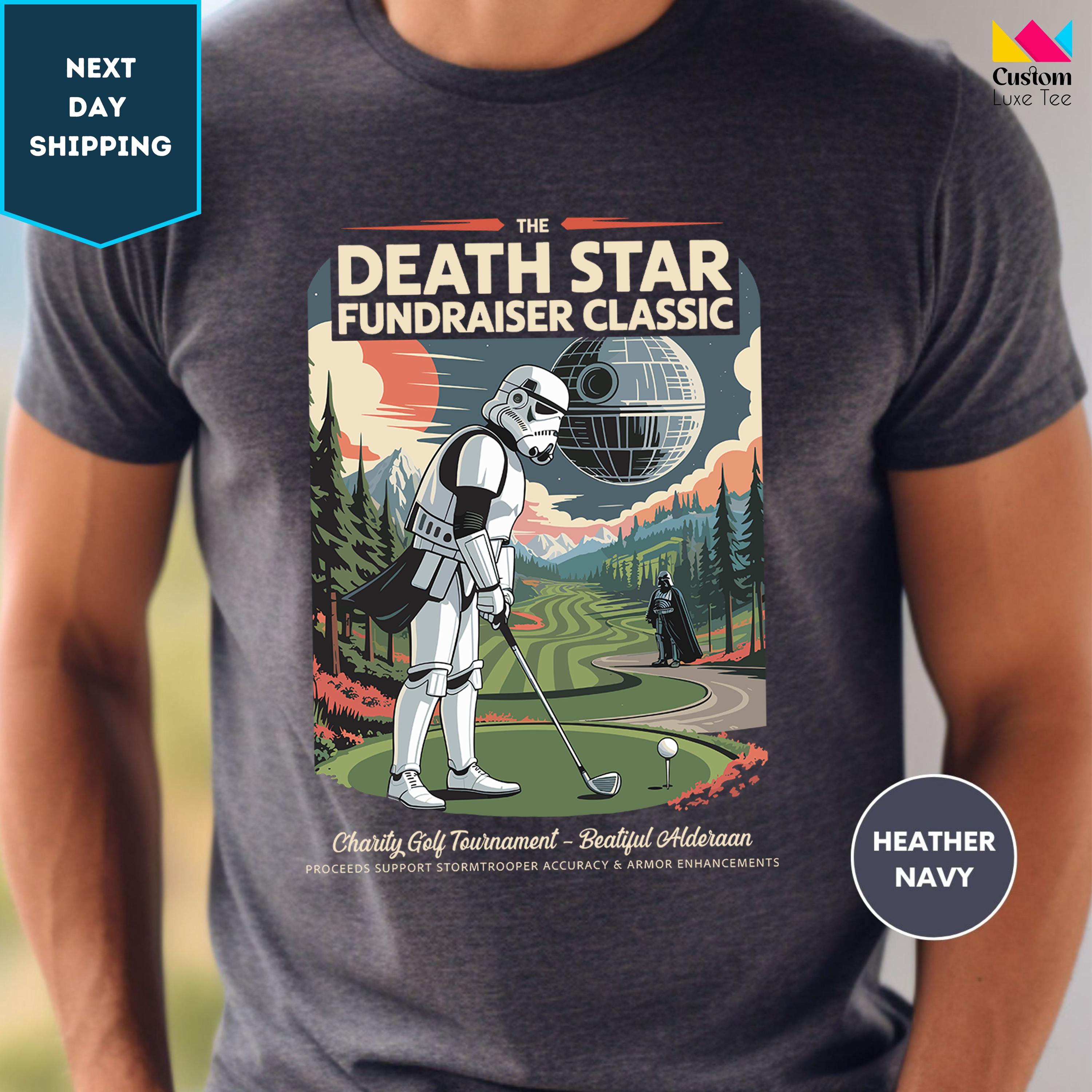 Funny Star Wars Golf T-Shirt - Death Star Classic Stormtrooper Tee,Funny Star Wars Golf T-Shirt | The Death Star Classic on Alderaan