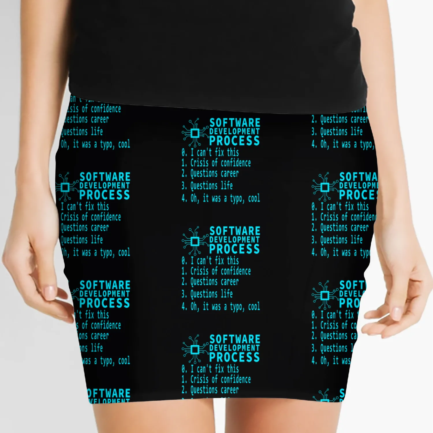 Software Dev Process Debugging Existential Crisis Women's Mini Skirts