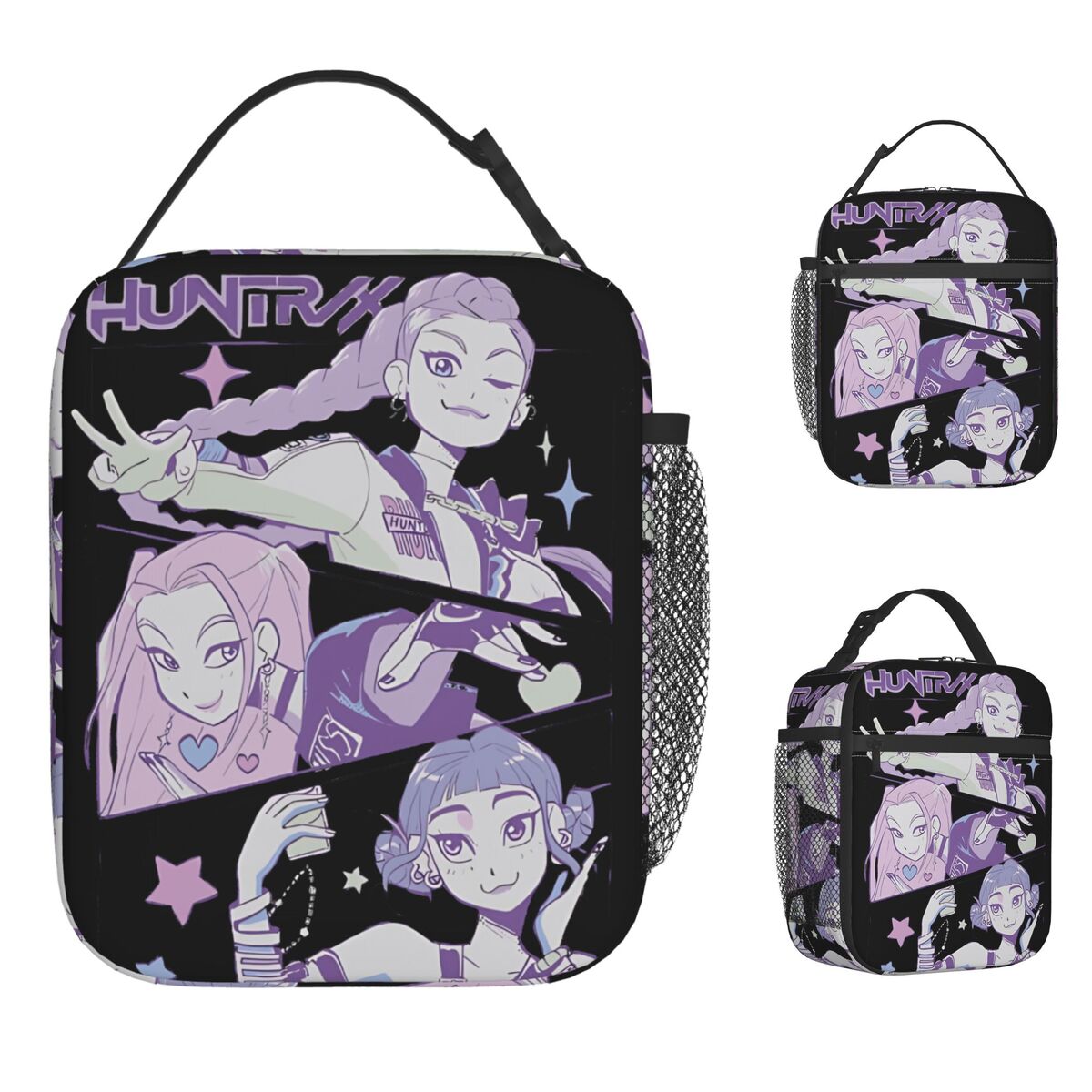 KPop Demon Hunters Kids Lunch Bag Waterproof Cooler Lunch Box for Children