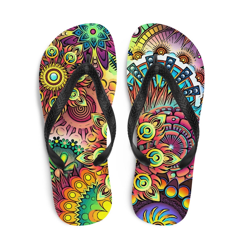 Psychedelic Flip-Flops