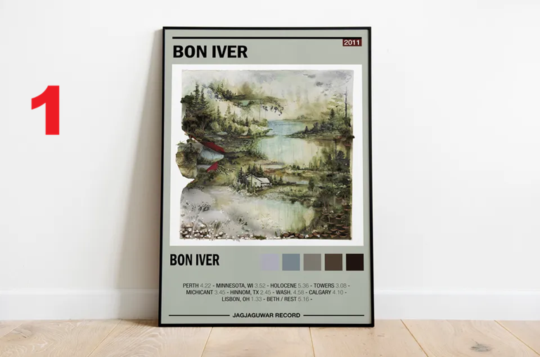 Bon Iver Poster | Bon Iver Album Cover