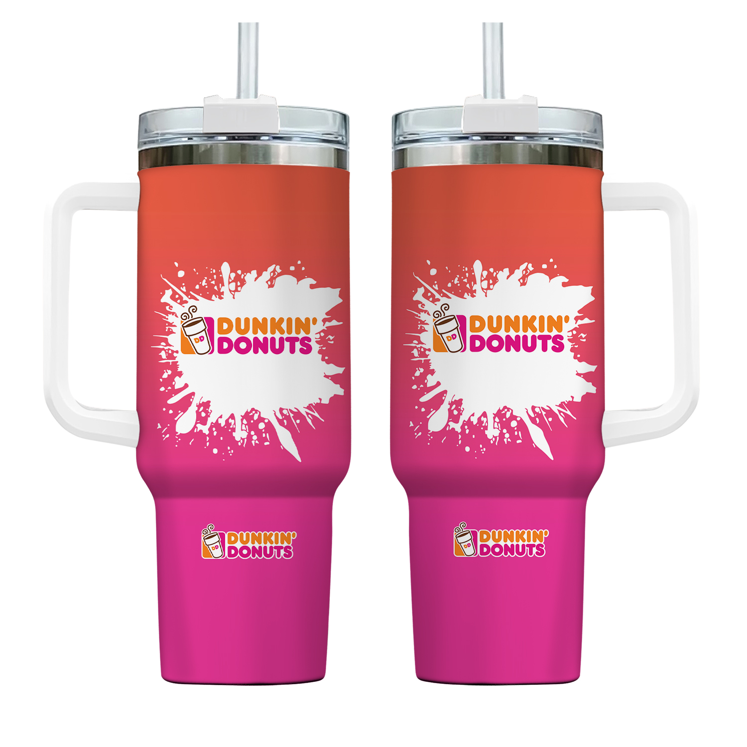 Dunkin Donuts Drink Tumbler, Coffee Lover Stainless Tumbler, Just Donut 40oz Tumbler, Dunkie Junkie Steel Tumbler, Donut Coffee Tumbler