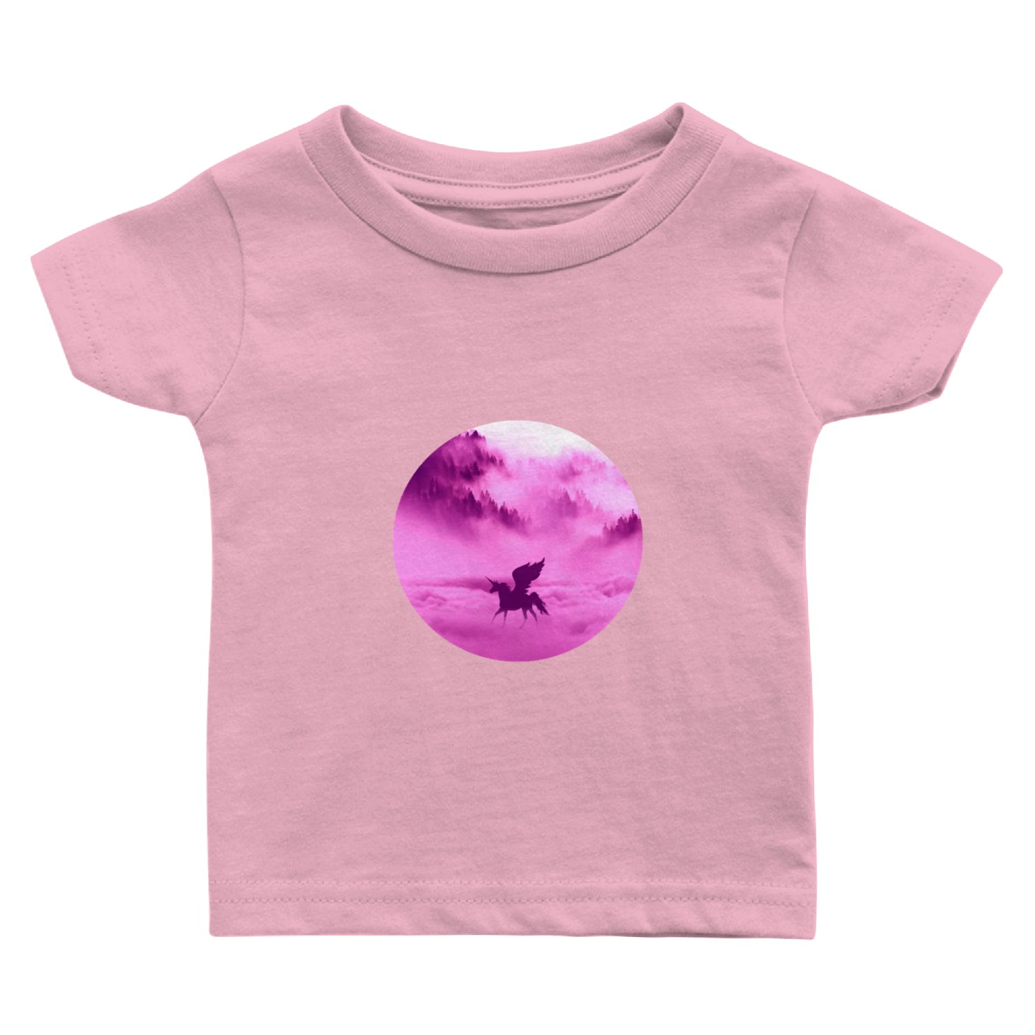 Cute animated unicorn Baby T Shirts