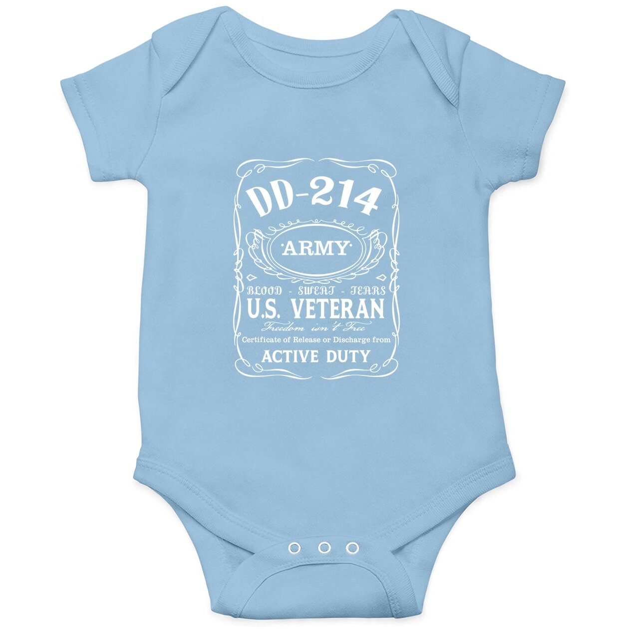 Army Veteran Dd-214 Baby Bodysuit