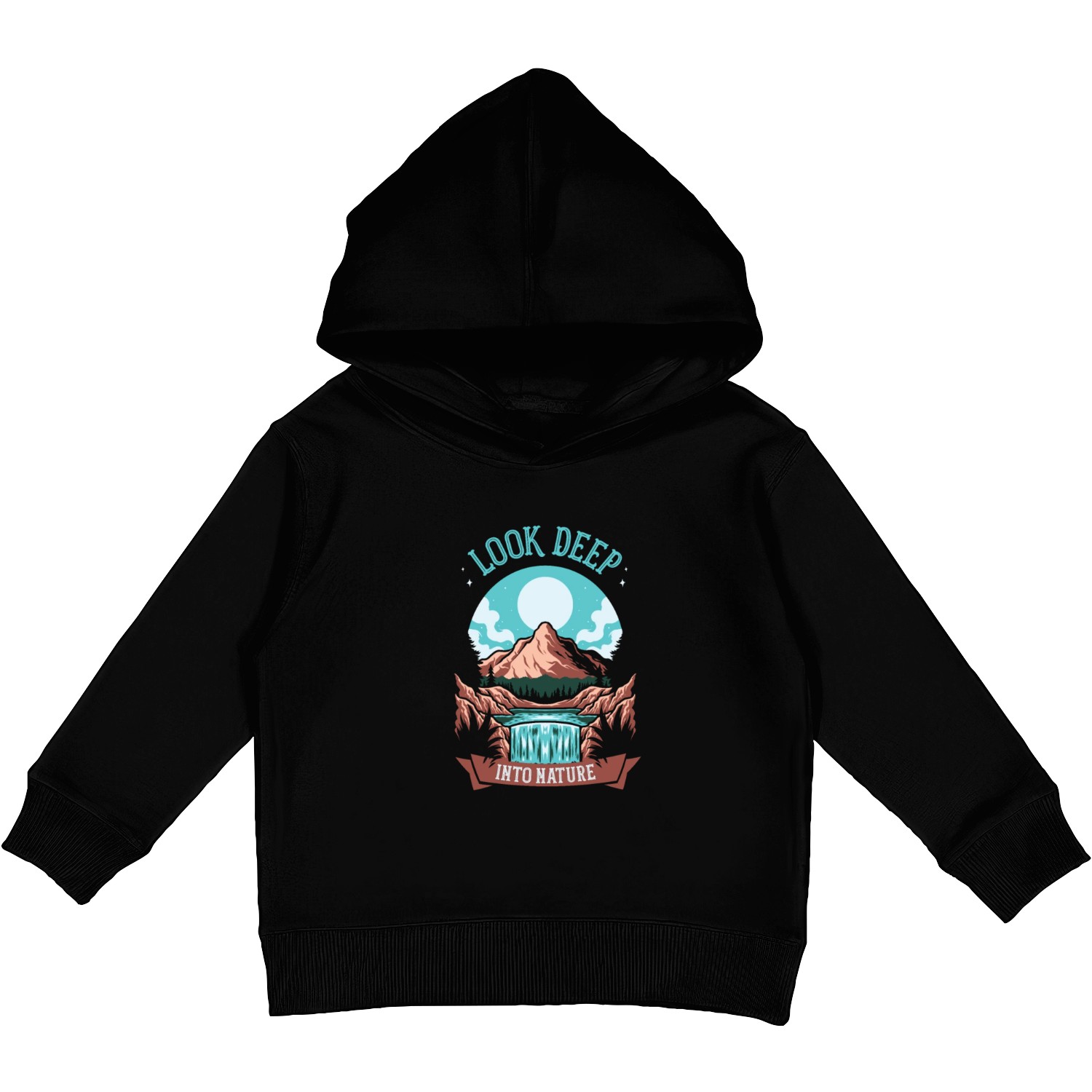 Look deep into nature Kids Pullover Hoodies