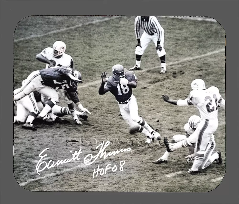Emmitt Thomas KC Chiefs Facsimile Autographed Mouse Pad