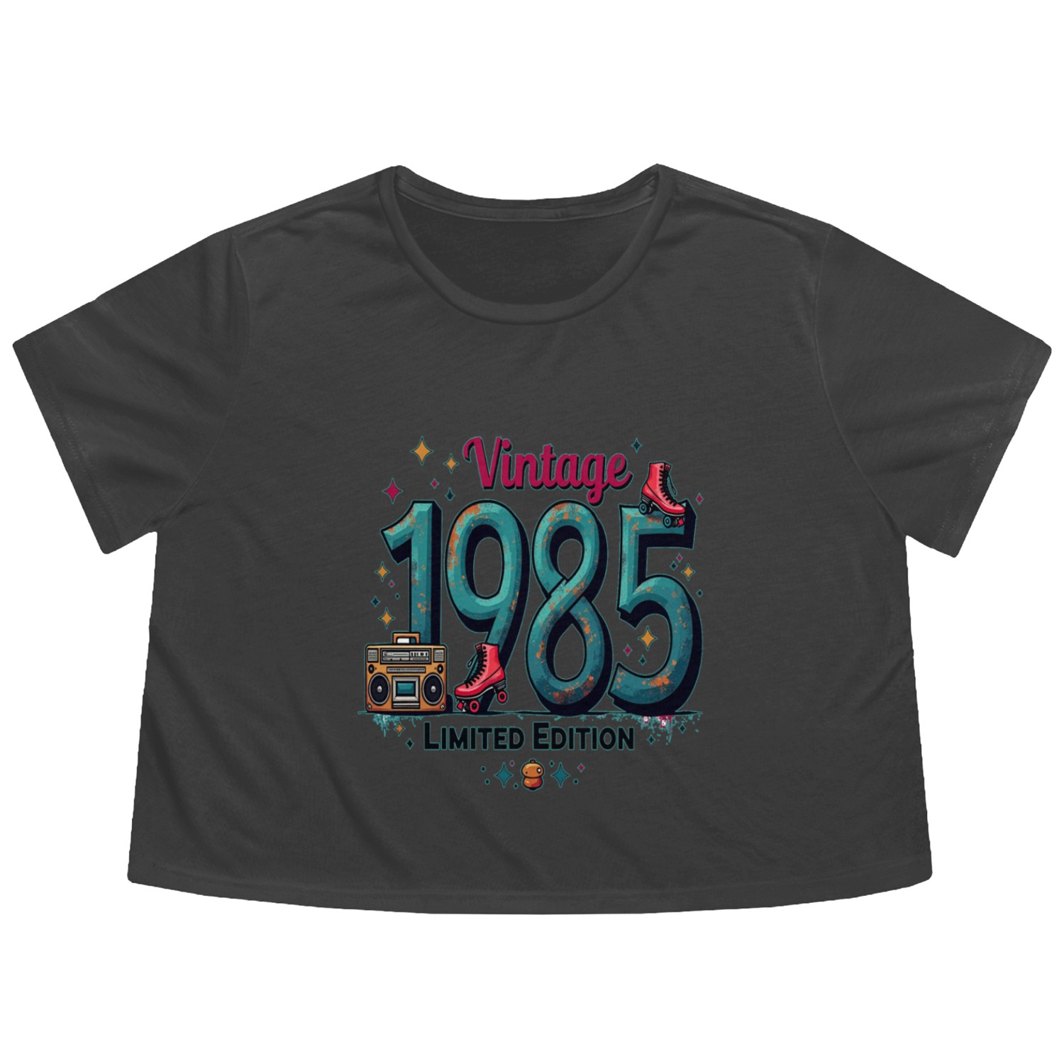 vintage 1985 limited edition Flowy Cropped Tees
