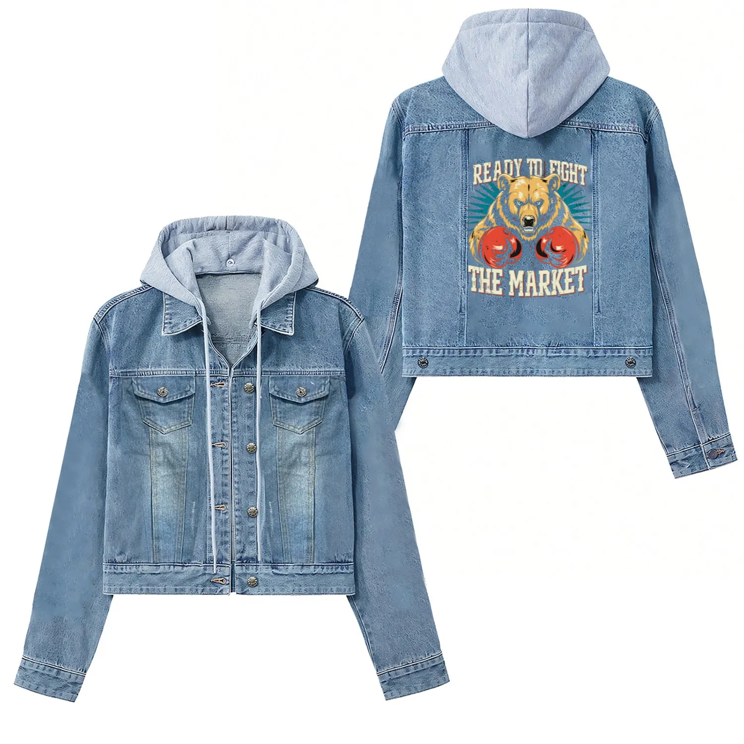 Stock Market trader Forex Trader Investor Trading Women's Denim Jackets