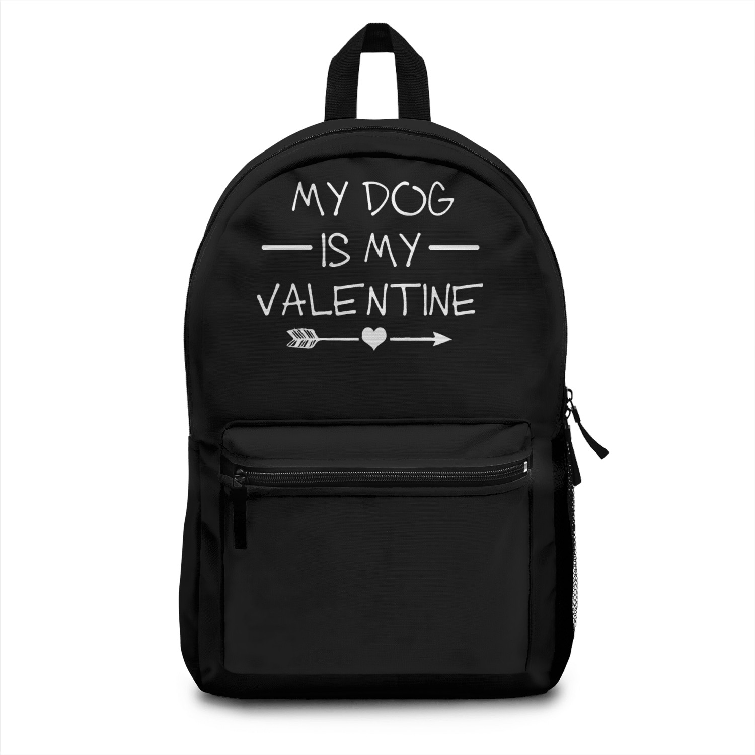 My Dogs Is My Valentine, Cute Valentine Day Design Backpacks