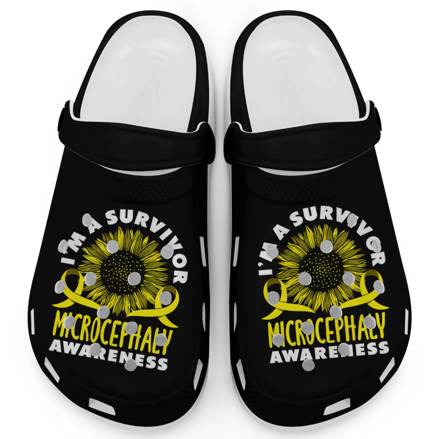 I'm A Survivor Microcephaly Awareness Clogs