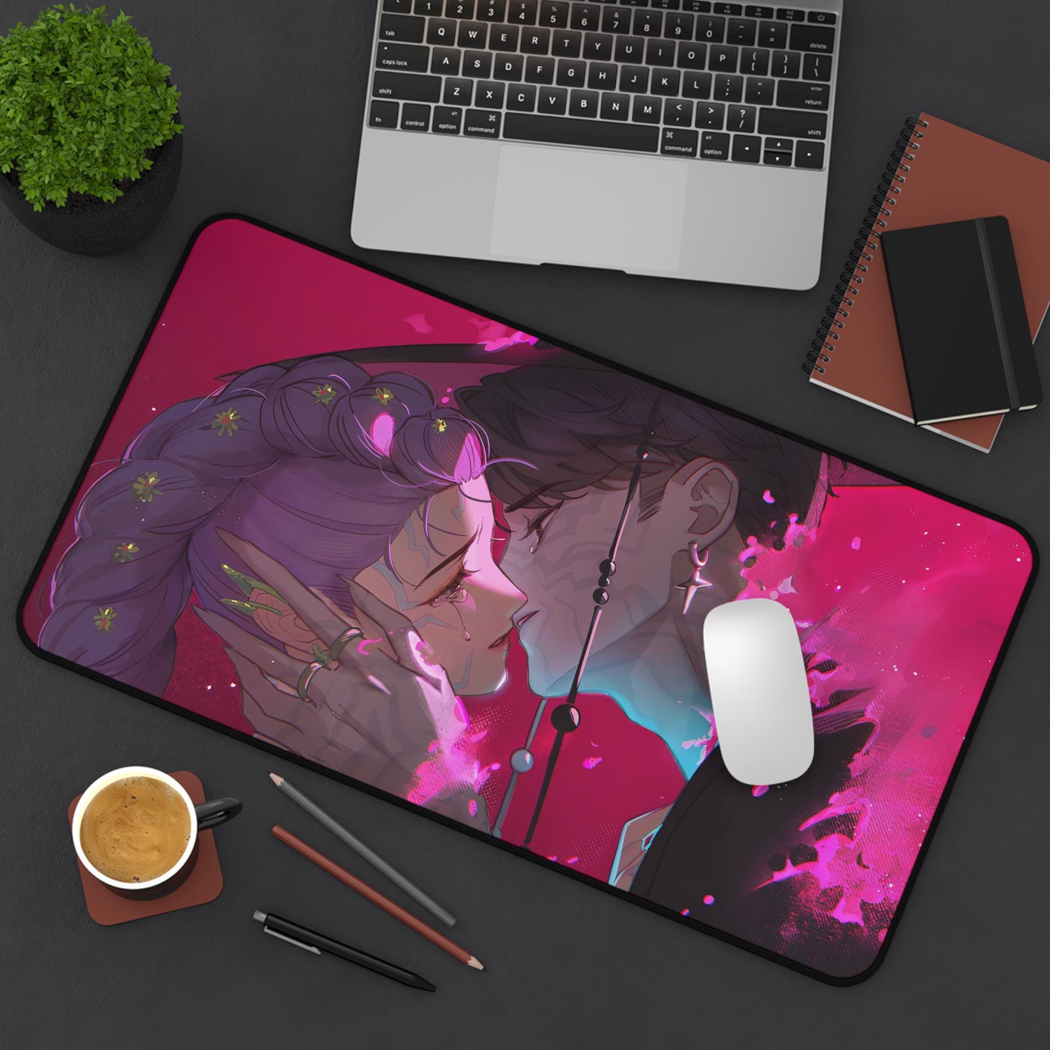 KPop Demon Hunters Desk Mat with Rumi, Jinu