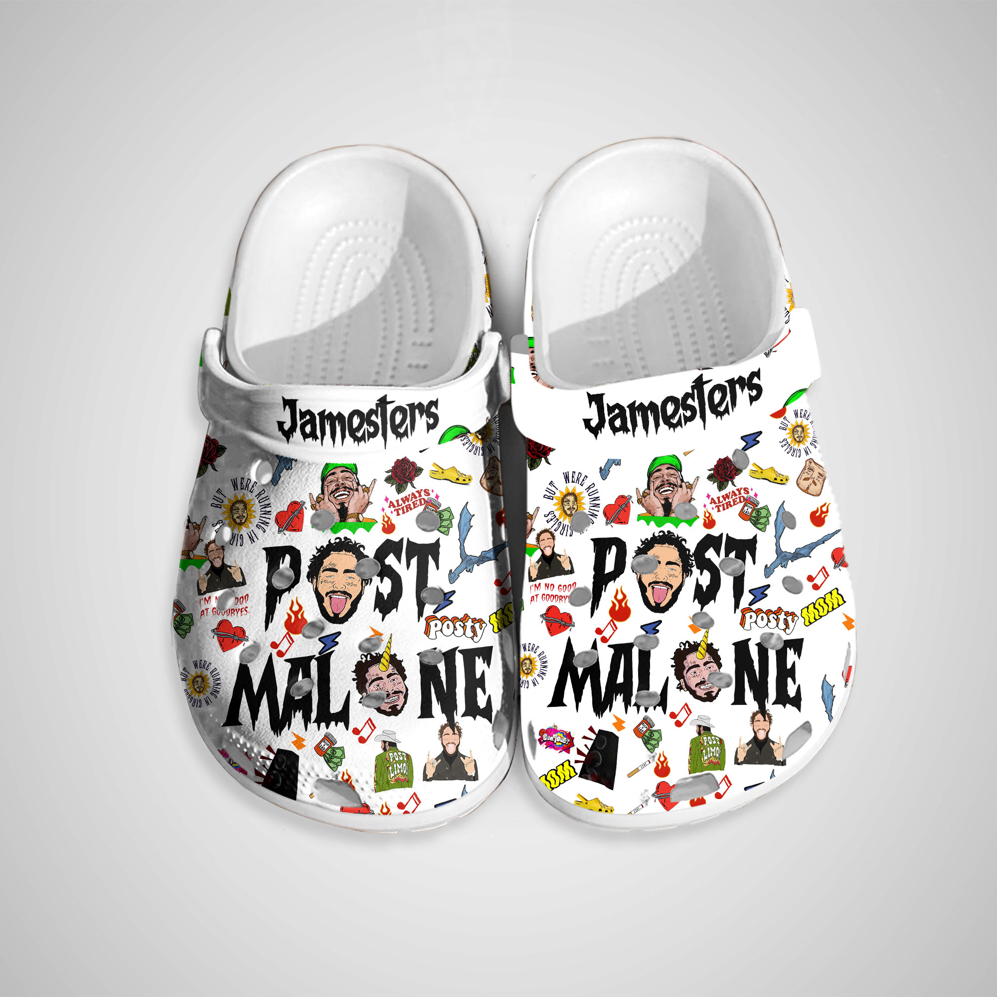 Post Malone Shoes, Custom Post Malone Shoes