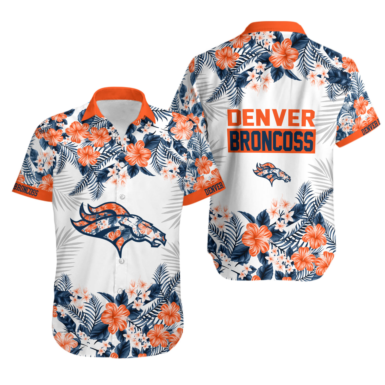 Denver Football Team Broncoss Hawaiian Shirt