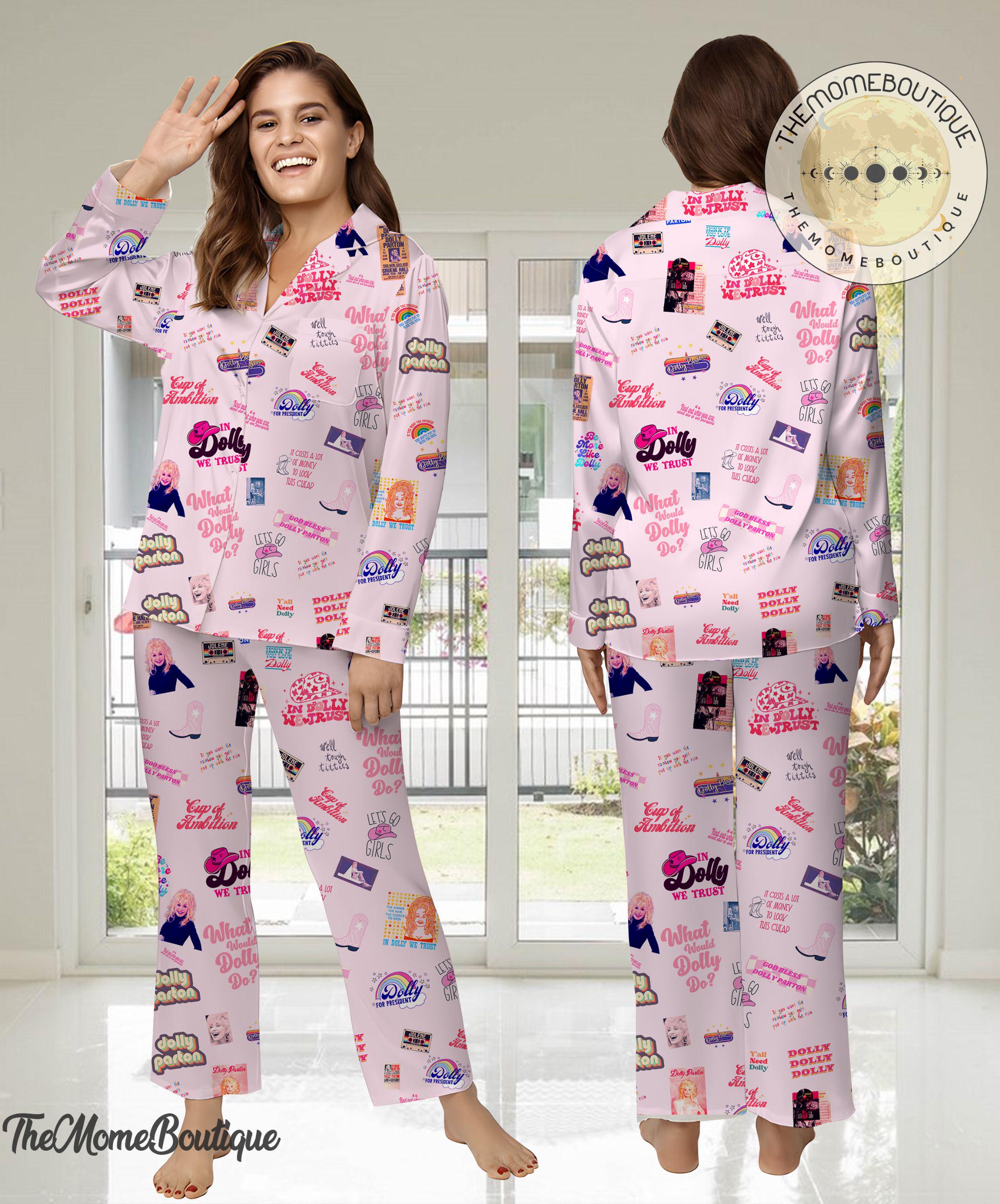 Dolly Parton Woman Pajamas Set, Pajamas Set, Dolly Parton Holiday Pyjamas Set, Pajamas Pant, Women Pajamas, Comfortable Sleepwear pajamas