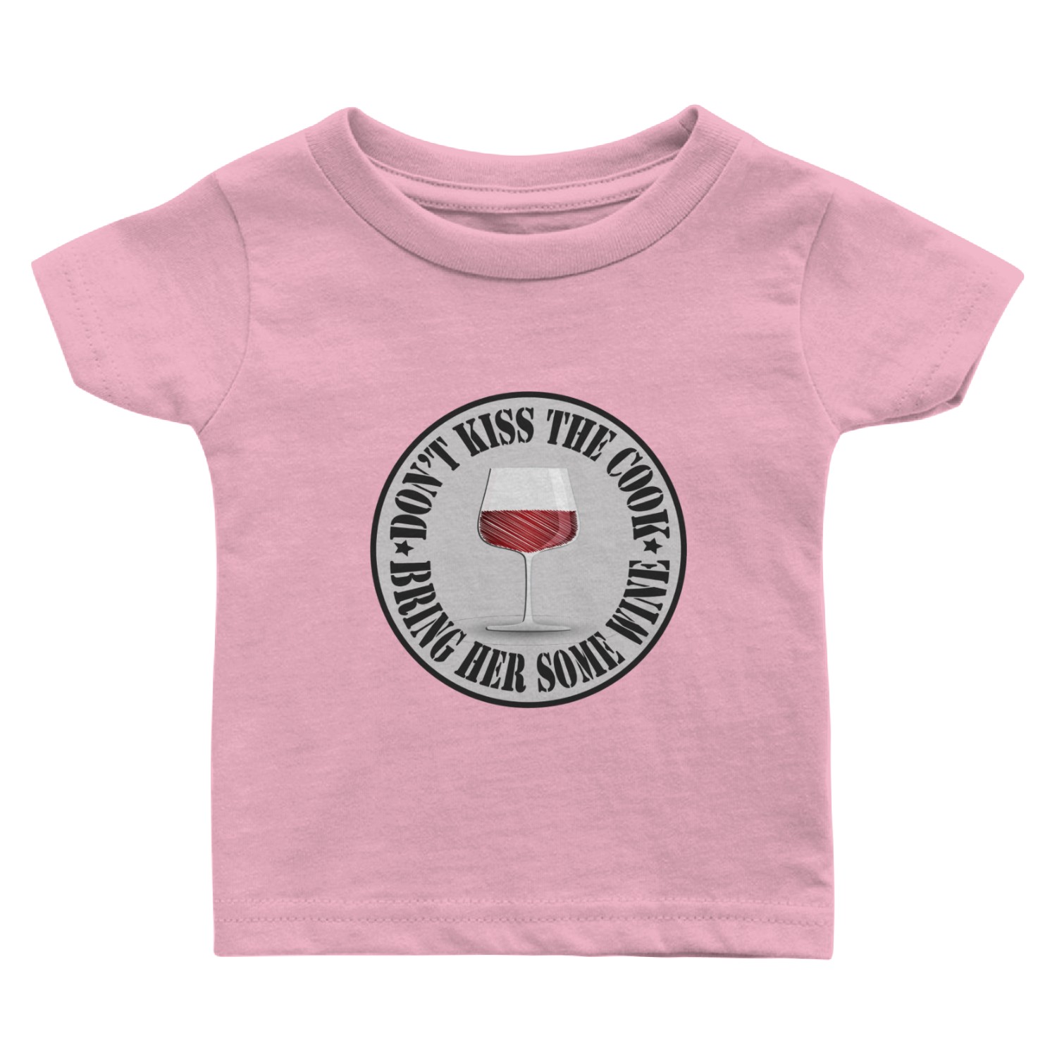 Wine Lovers Don t Kiss The Cook Baby T Shirts