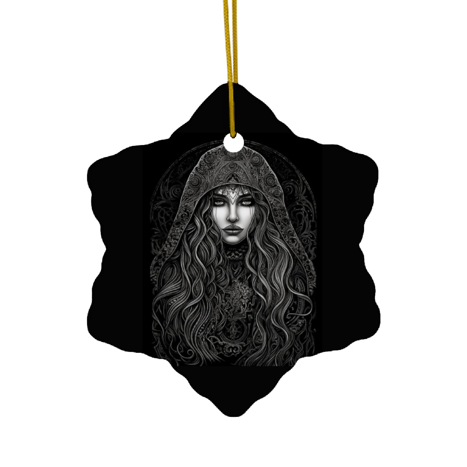 dark beauty Ceramic Ornaments