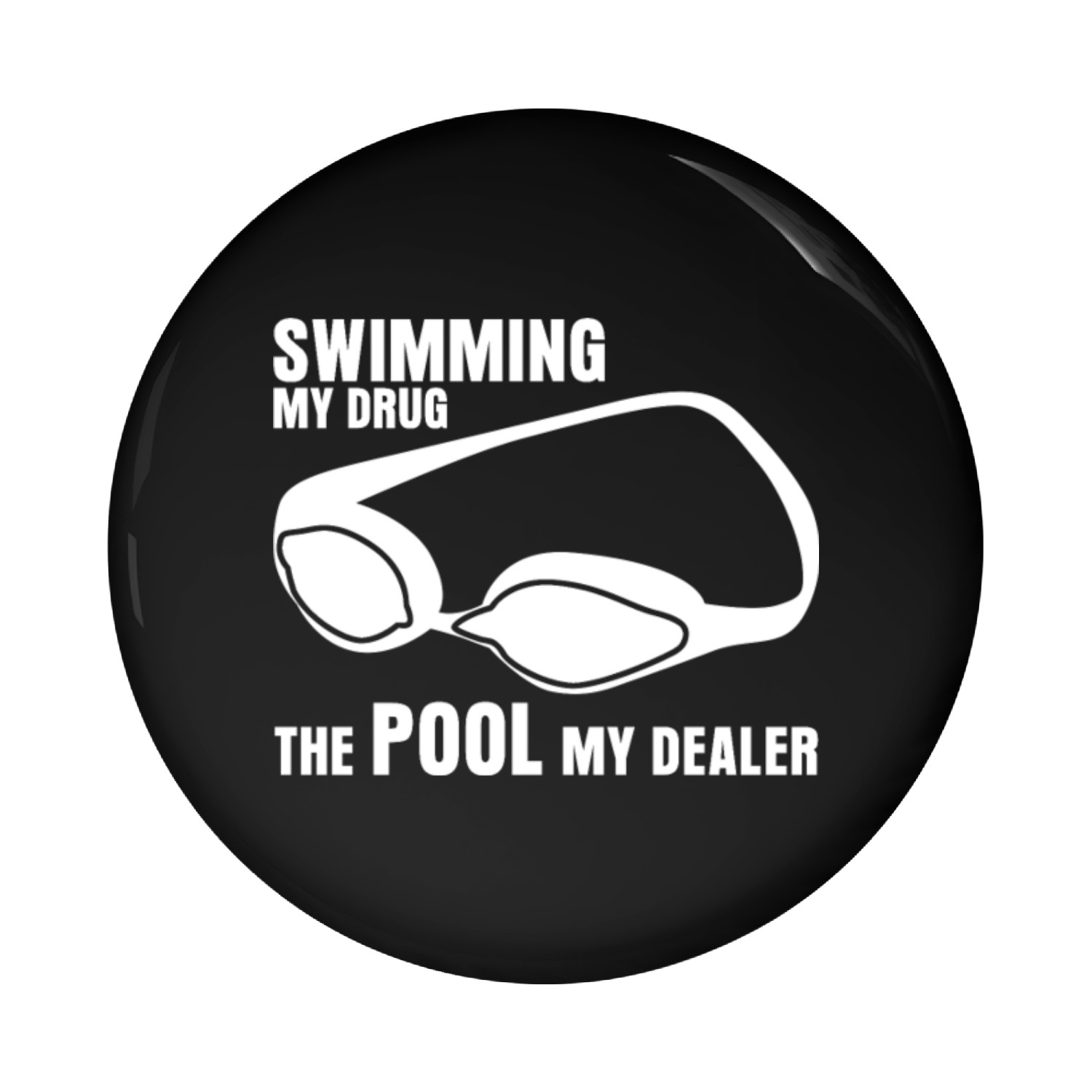 Swimmer Swimming Pool Trainer Pin Buttons