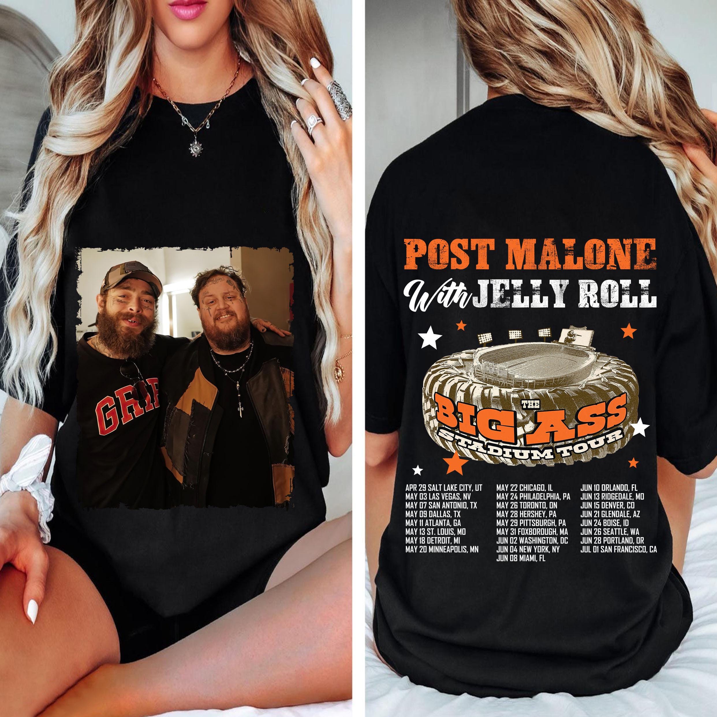 Comfort Colors Post Malone vs Jelly Roll Tour 2025 T-Shirt