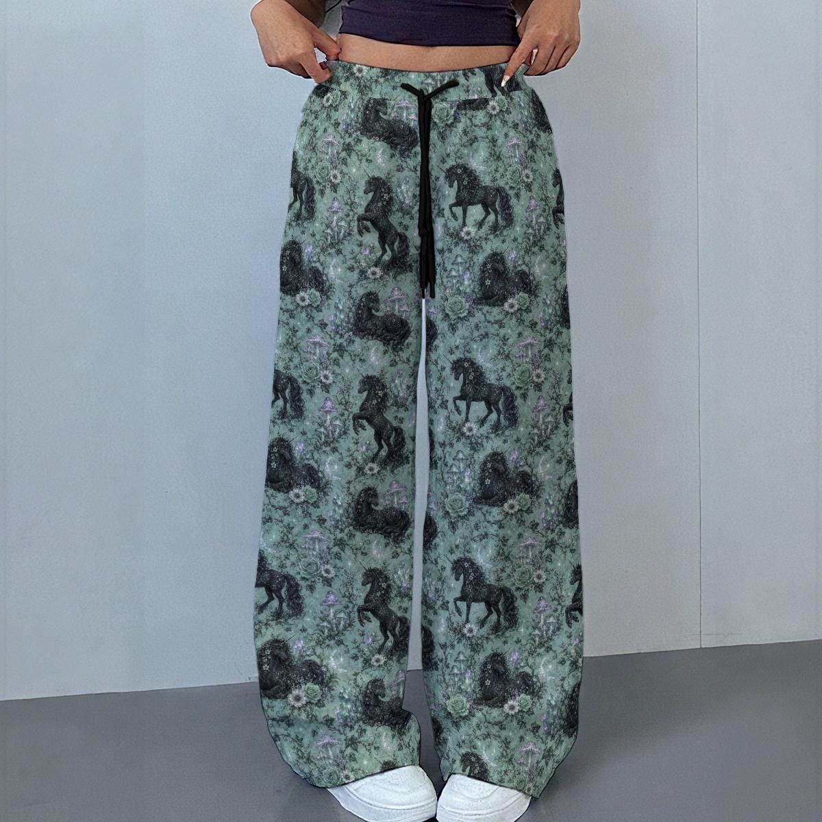 Dark Enchanted Forest | Pastel Goth Collection | Women's Casual Pants