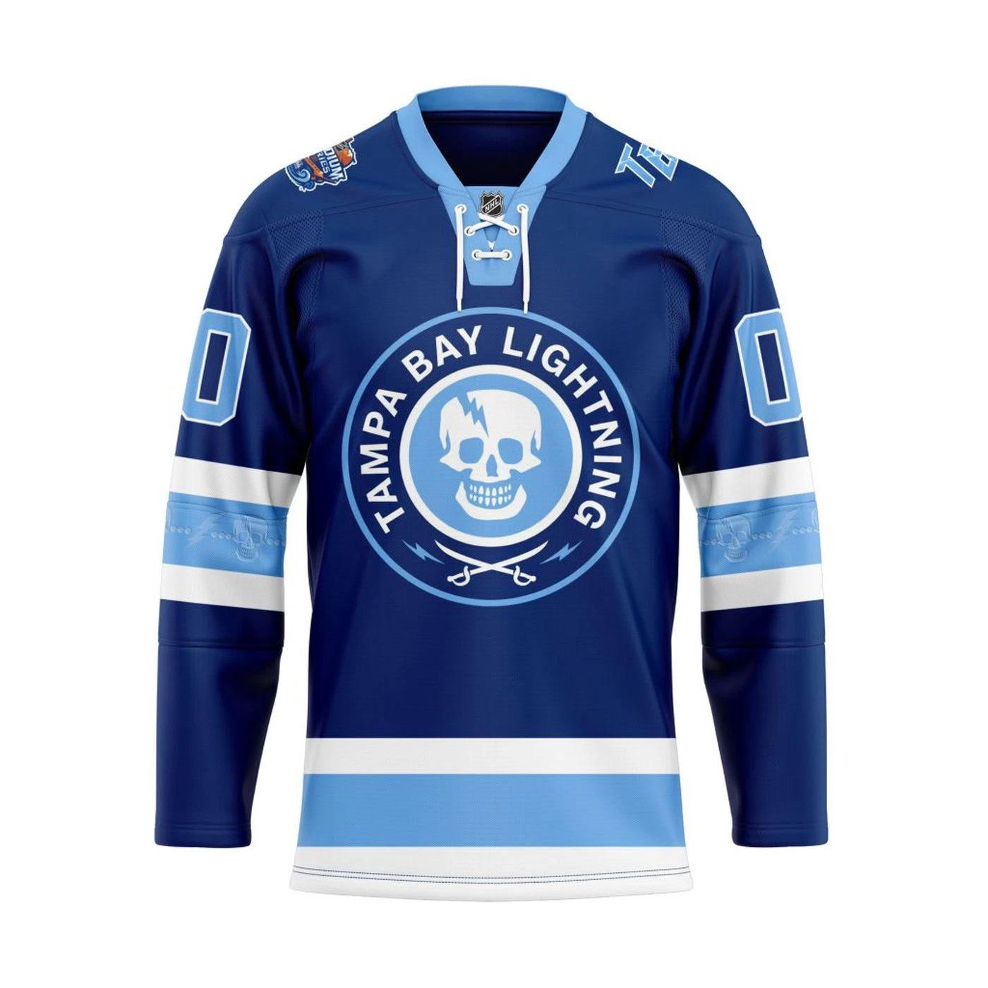 Personalized Tampa Bay Lightning 2026 Stadium Series Concept Lace Hockey Shirt