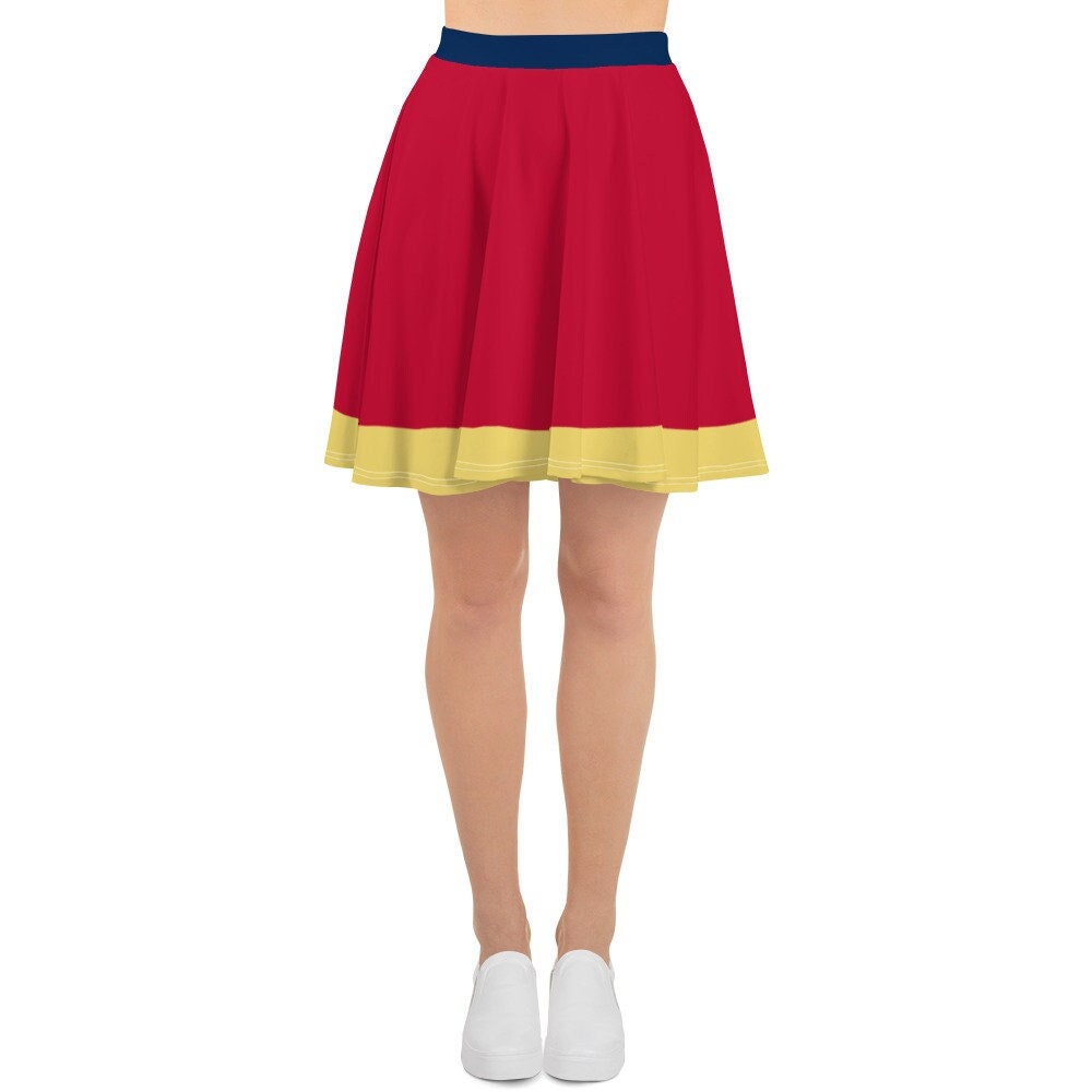 Wine and Dine Revolutionary Mouse Navy Blue Running Costume Skater Skirt