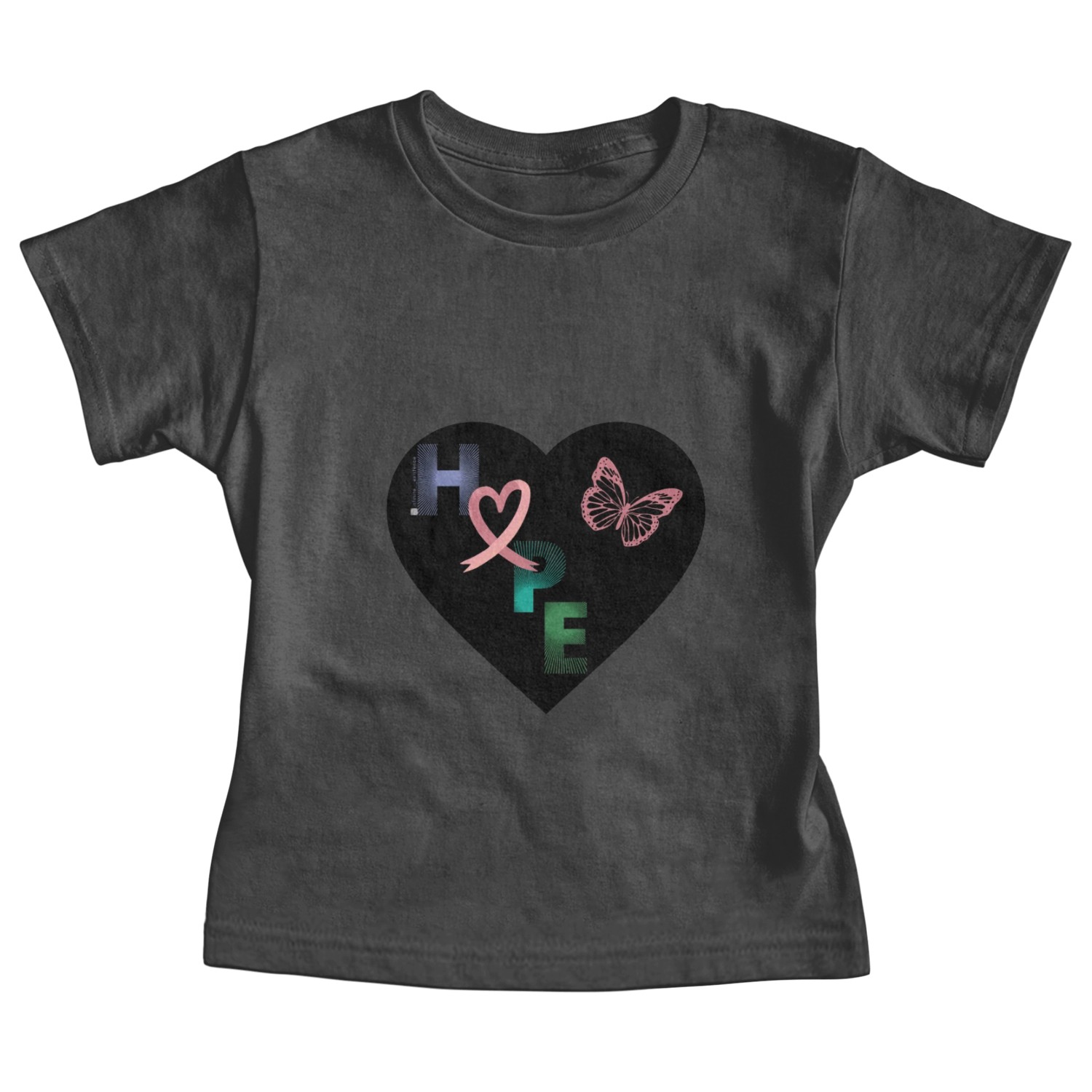 Breast Cancer Hope and Butterfly Heart Baby Tees
