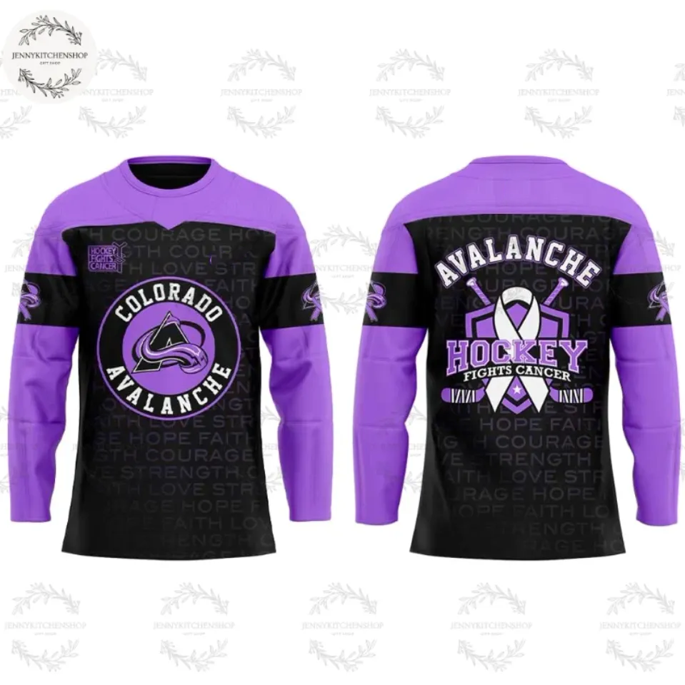 2025 Colorado 1Avalanche Fights Cancer Hockey Jersey
