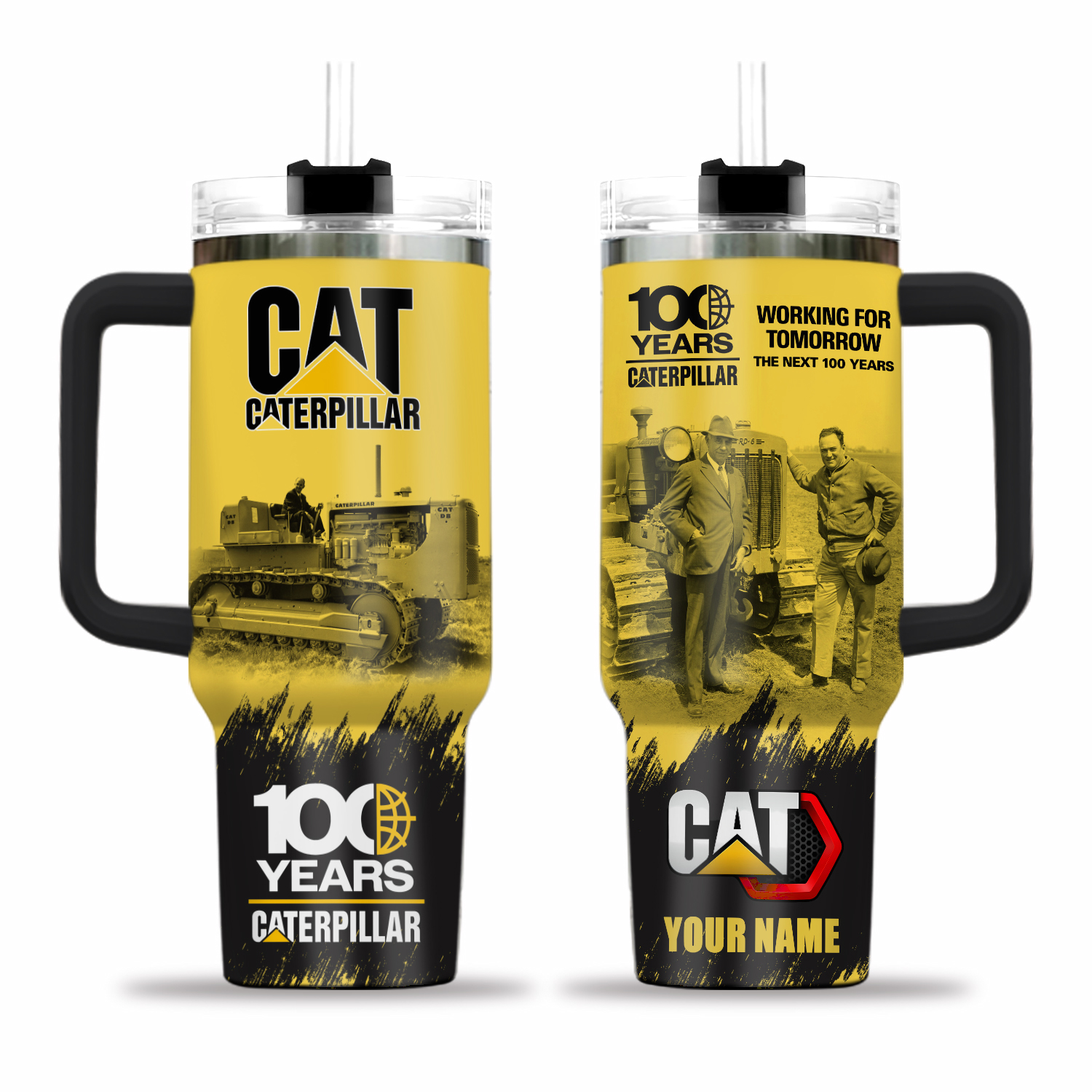 Personalized Caterpillar 40Oz Stanley Tumbler With Handle