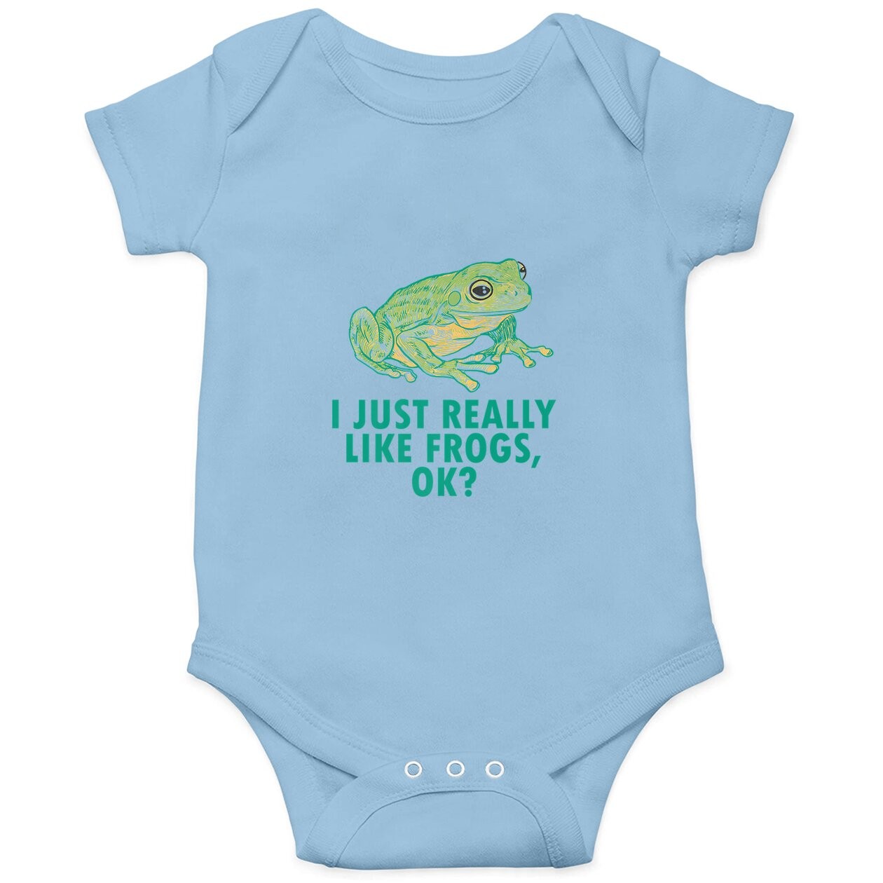 I Just Really Like Frogs Ok Tree Frog Lover Baby Bodysuit
