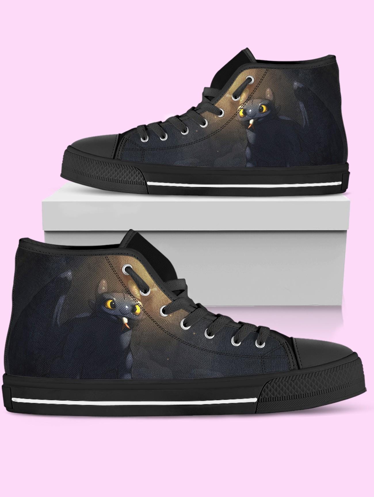 Toothless High Top Shoes, How to Train Your Dragon Sneakers