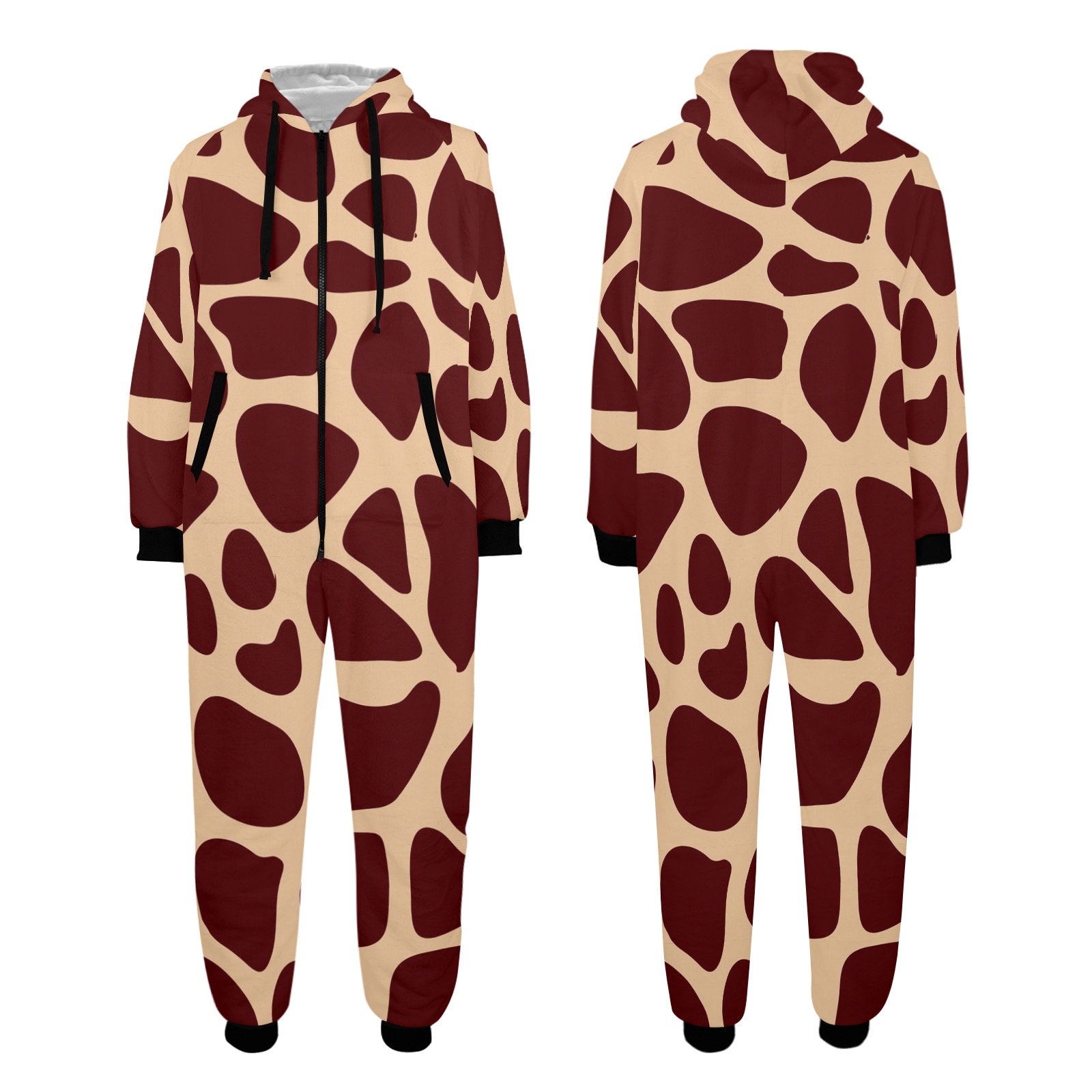 Giraffe Onesie for the family, Giraffe Hooded Jumpsuit, Giraffe onesie, Giraffe print, Animal print, Animal Lovers, safari animals, gift